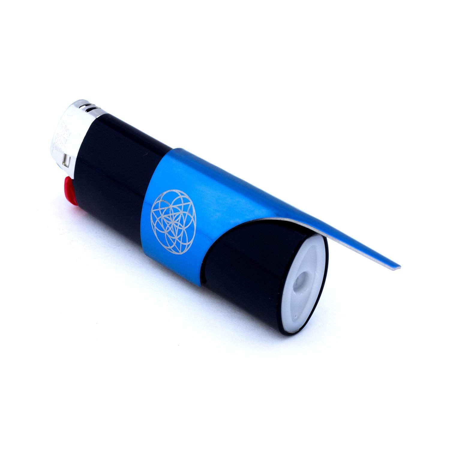 **Kasher’s Sacred Geometry Multi-Use Lighter Tool with Lighter - Box Cutter, Package Opener, Cleaning Tool, Self-Defense & Outdoor Gear for Camping, Fishing, Hiking (Blue)**    *Perfect for Outdoor Adventures, Survival Kits & Everyday Utility*