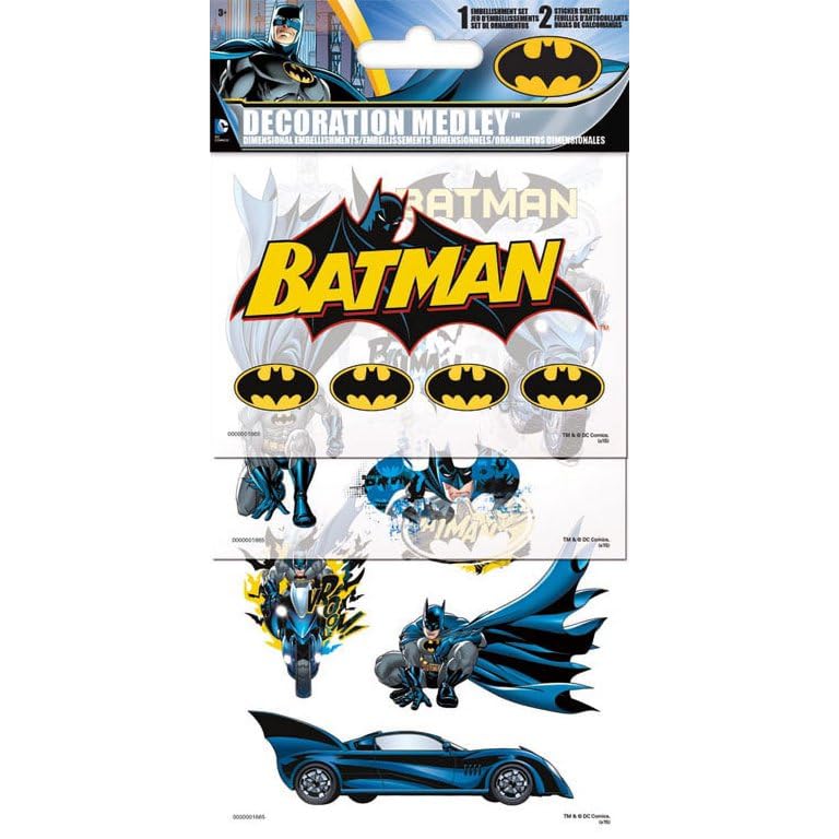 DC Comics Superman Stickers Variety Pack - Justice League Party Supplies, Adhesive Sticker Sheets for Scrapbooking, DIY Crafts, Party Favors & School Projects | Perfect for Birthday Decorations, Gift Wrapping & Kids Activities
