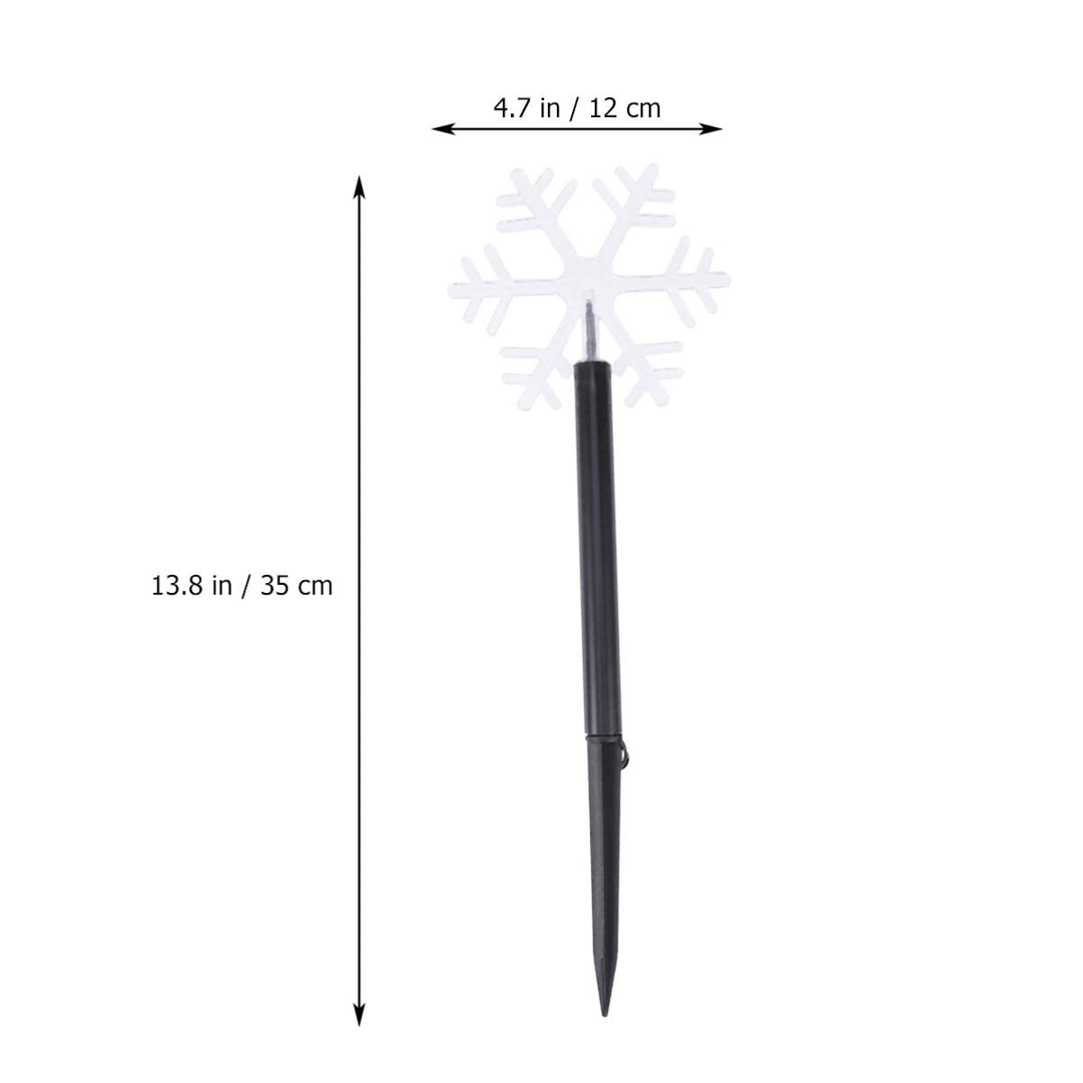 5 Pack Christmas Snowflake Garden Lights - Battery Operated Outdoor Waterproof Snowflake Stake Lights for Patio, Walkway, Yard, Lawn | Holiday Decorative Lighting for Winter, Xmas Party & Home Decor