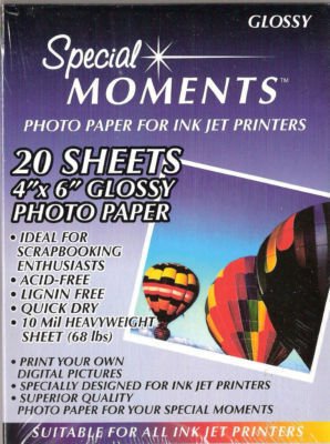 Premium Glossy Photo Paper for Inkjet Printers - High-Quality Prints for Photos, Artwork & Professional Projects