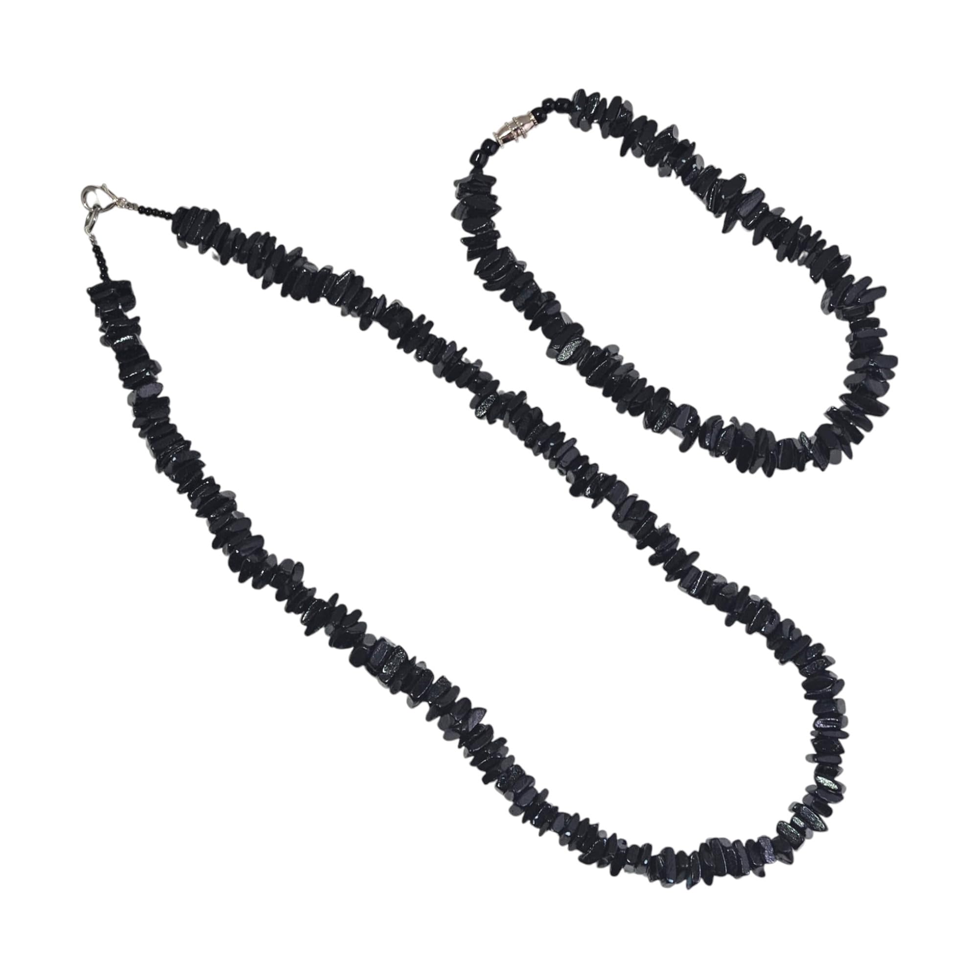 BlueRica Puka Shell Chips Necklace & Anklet Set - Natural Beach Jewelry for Women, Summer Boho Accessories, Perfect for Vacation, Music Festivals and Beach Parties