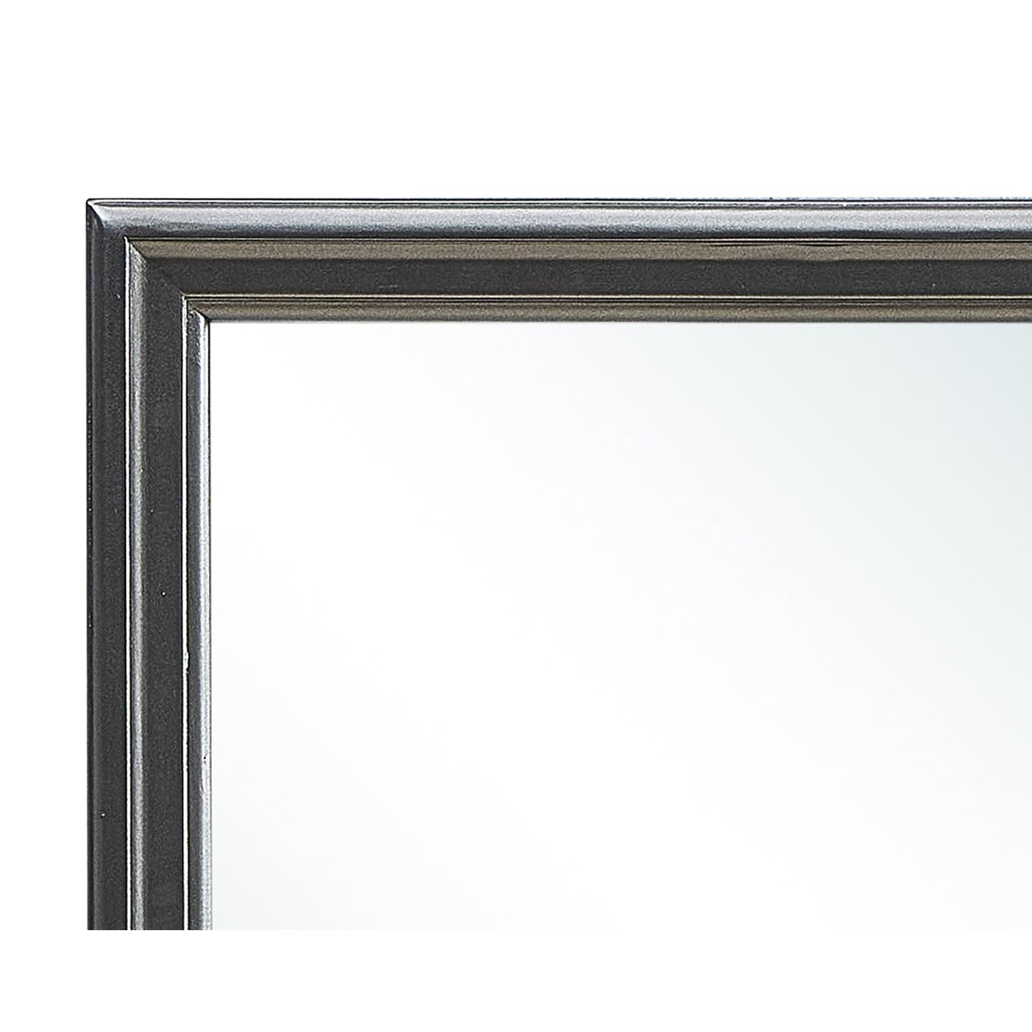 Lorana Modern Square Framed Dresser Mirror PF-G6502-M - Elegant Vanity Mirror for Bedroom, Bathroom & Dressing Room Decor