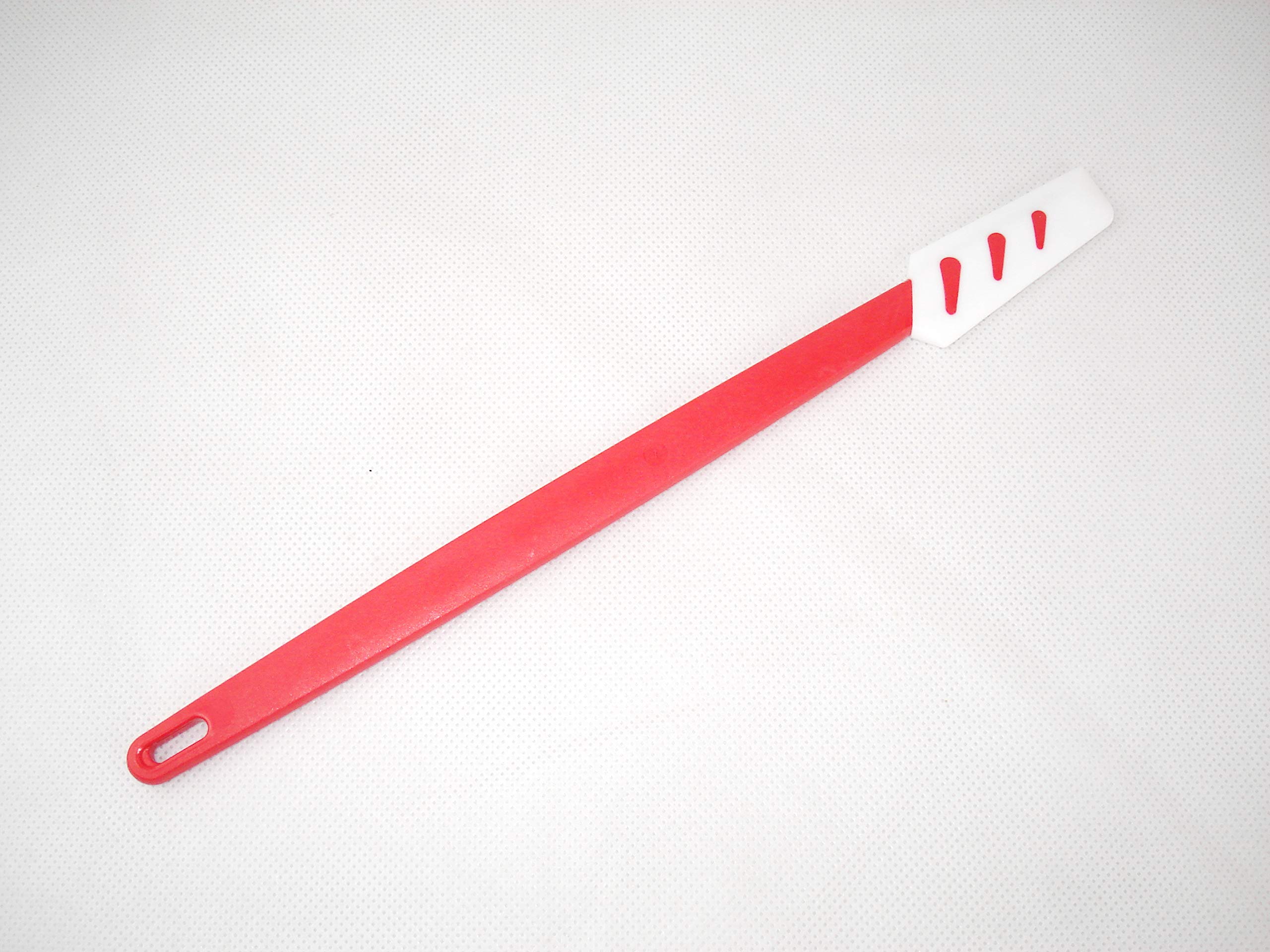 Tupperware D78 Narrow Dough Spatula - Small Top Scraper for Baking (White/Red) - Perfect for Kneading, Mixing & Cleaning Dough in Home Kitchens