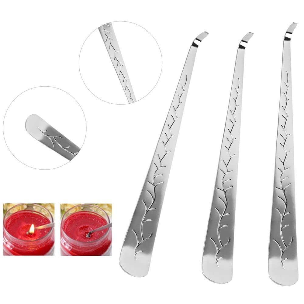 Premium Stainless Steel Candle Wick Dipper Snuffer & Trimmer Set - Black Candle Accessories for Home, Wedding, Spa, and Relaxation