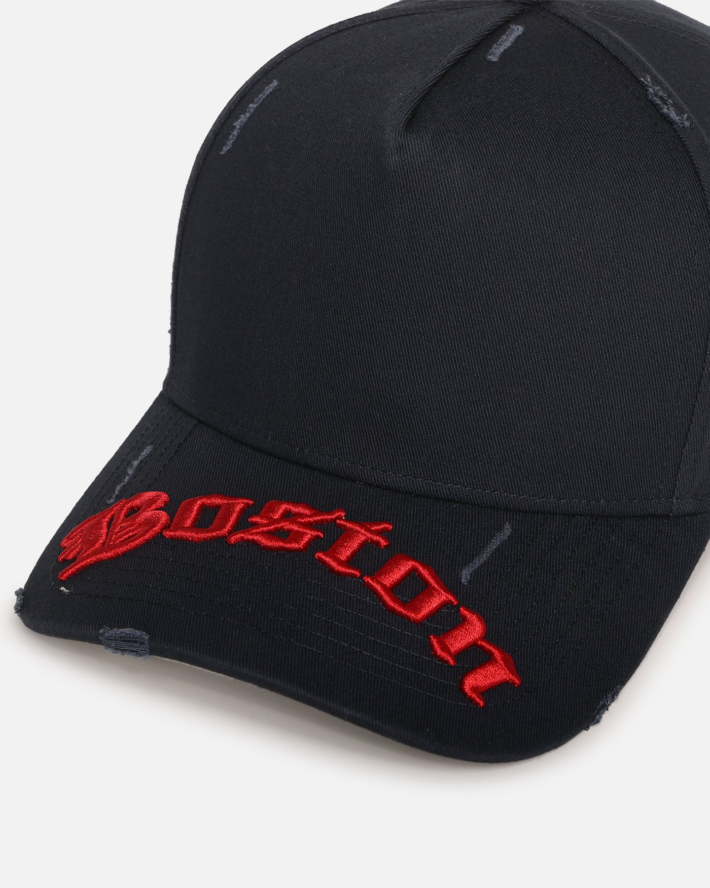 47 Brand Boston Red Sox 'Destruct Gothic Visor' 47 Offside Strapback Snapback Hat - Navy/Navy Adjustable Baseball Cap for Men & Women - Perfect for Baseball Games, Sports Fans, and Casual Wear