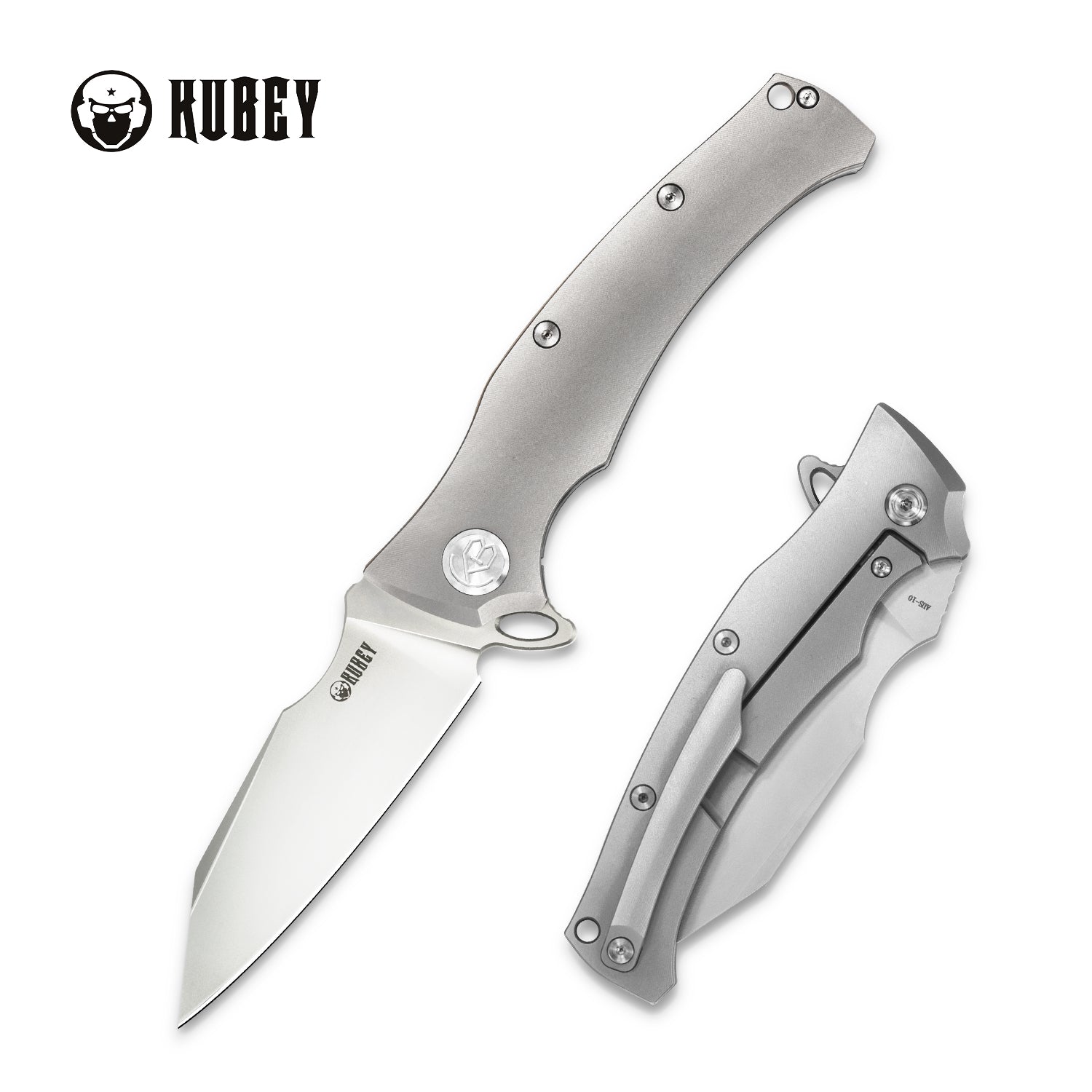 Premium Titanium Frame Lock Flipper Knife - 3.5