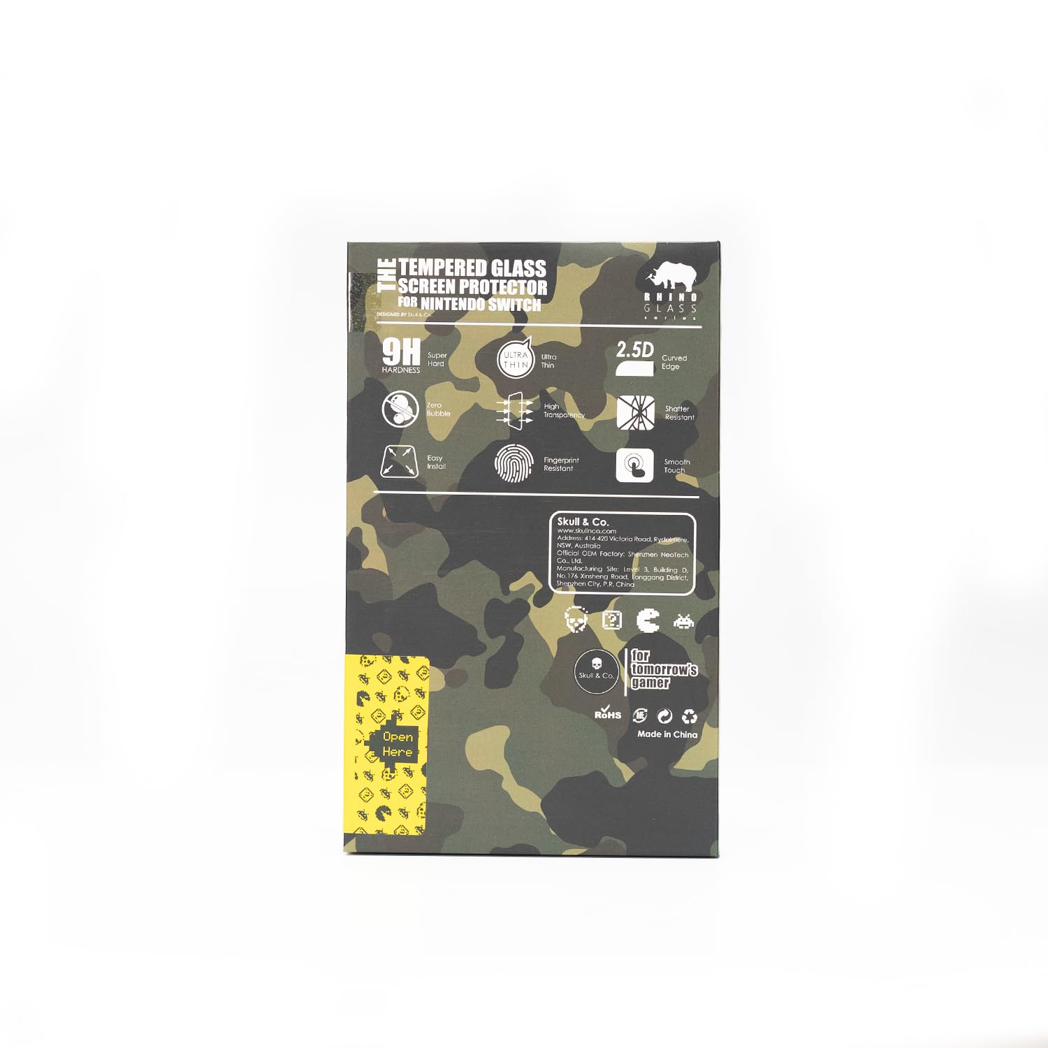 Skull & Co. Switch Lite Tempered Glass (2-Pack) - Gaming Protection