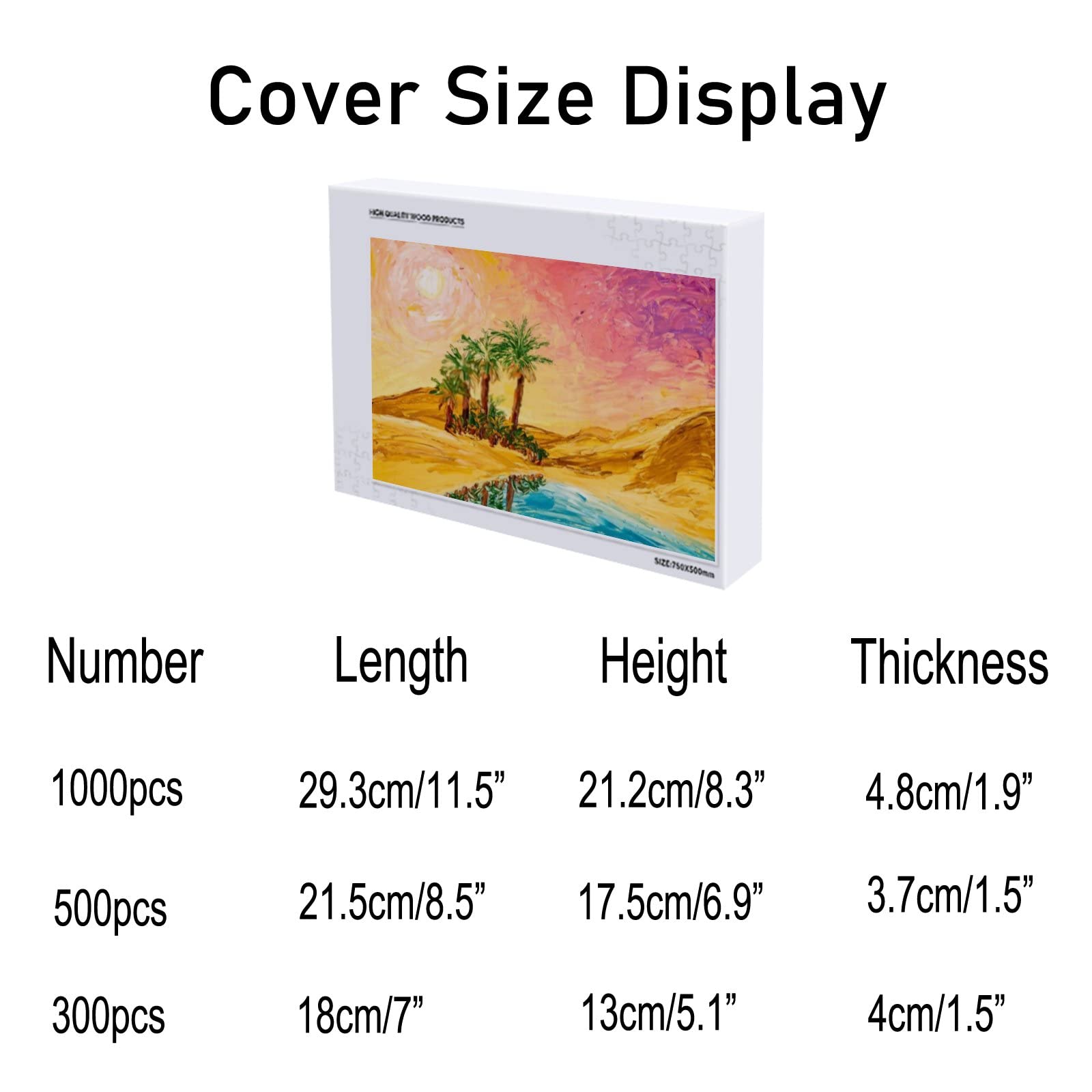500-Piece Oasis Desert Jigsaw Puzzle for Adults, Teens & Kids - Fun Family Game & Creative Gift - Multiple Sizes Available - Perfect for Relaxation, Brain Training & Family Bonding Time
