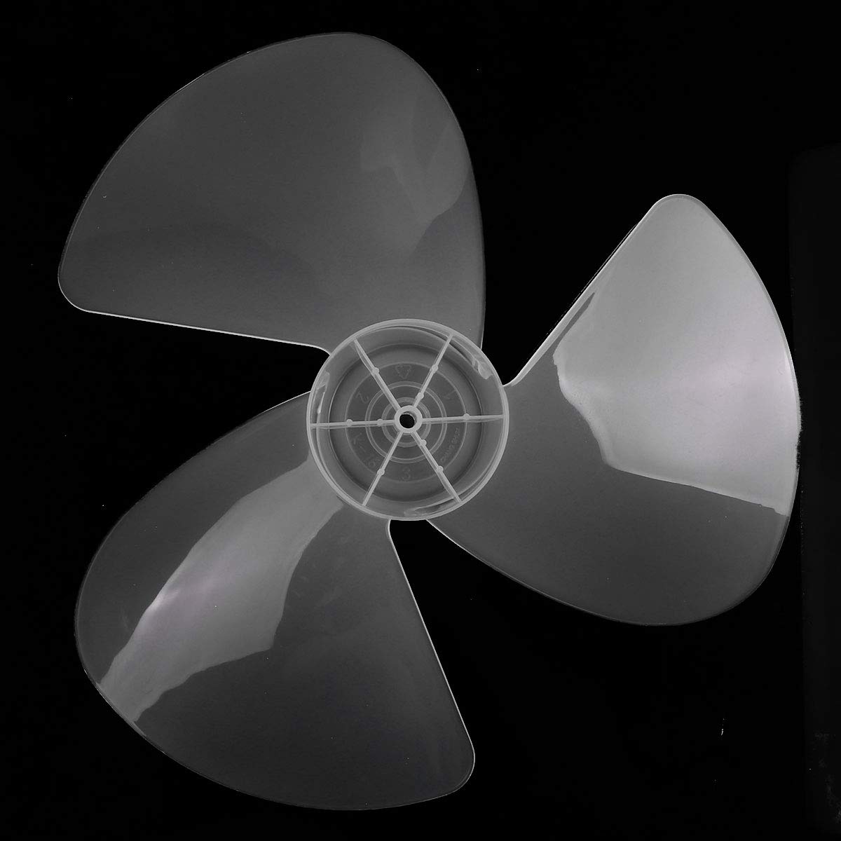 **JEATHA 16-Inch Plastic Fan Blade Replacement - 3-Blade Quiet Design for Stand/Pedestal/Table Fans - Household Cooling Accessory (No Fan Nut Included) - Perfect for Bedroom, Living Room & Office Use**