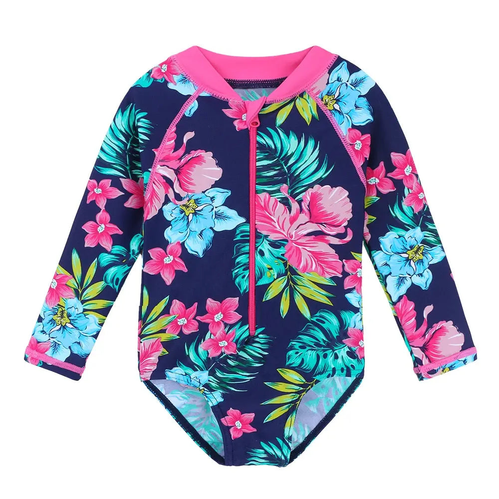 One Piece Girl Swimsuit for 0-6 Years Old | Cute Baby Swimwear for Toddlers & Kids - Perfect for Beach, Pool & Summer Water Play