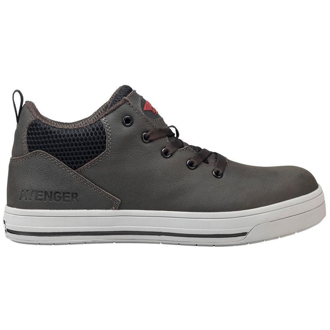 Swarm Aluminum Toe SD10 Safety Work Shoes for Men - Grey Slip Resistant Industrial Boots for Construction, Warehouse & Outdoor Work
