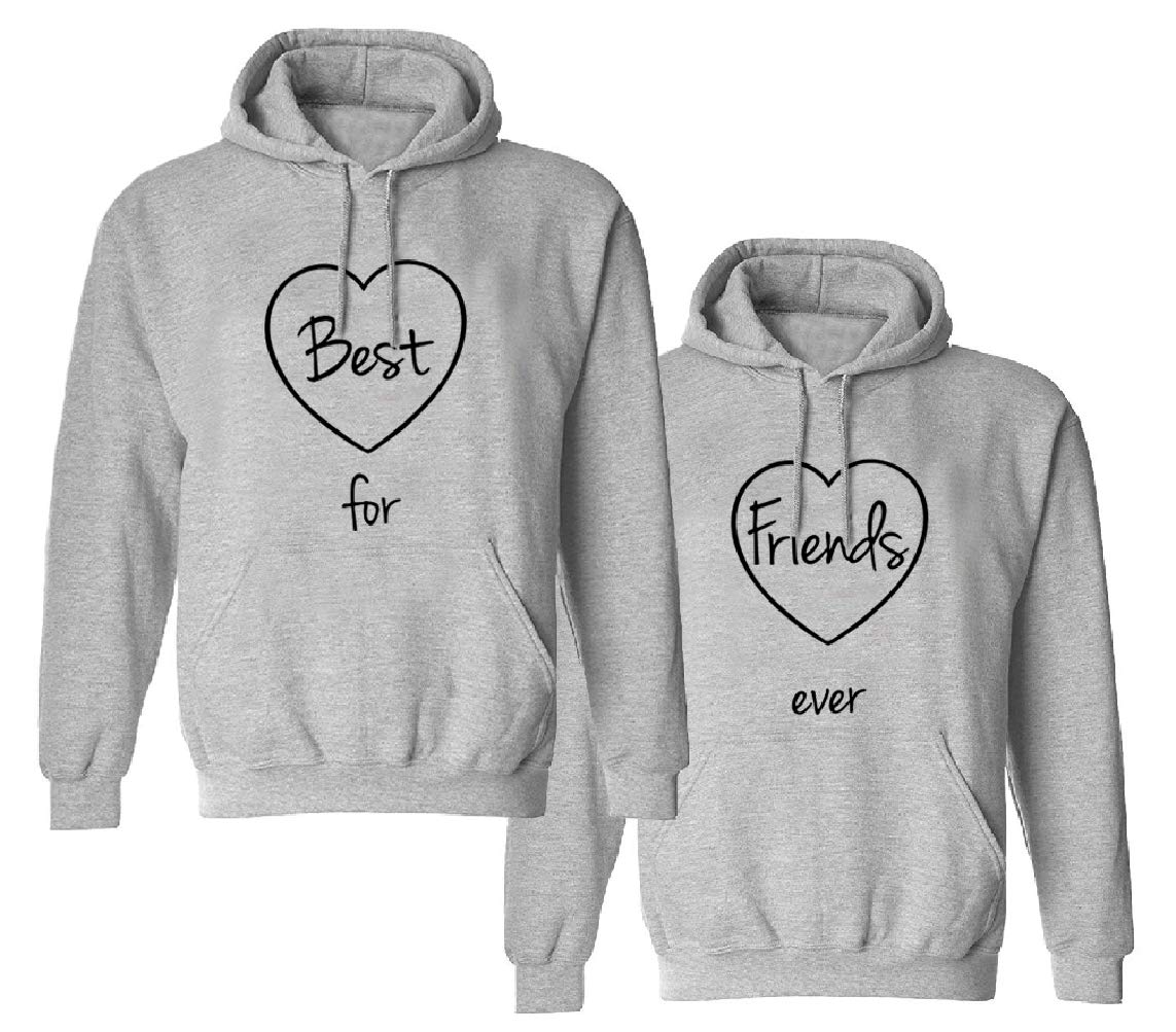 Best Friends Matching Hoodies for Women - Cute BFF Sweatshirts for Girls, Couple Hoodie Gift for Besties - Perfect for Sleepovers, Birthdays & Friendship Celebrations