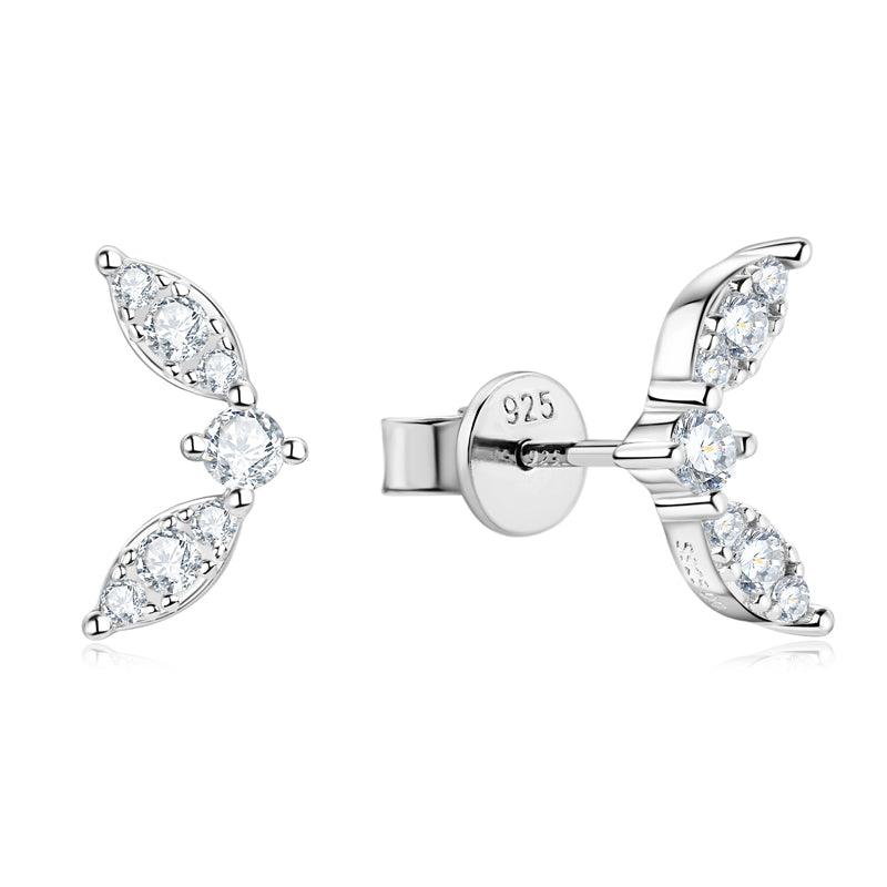 Elegant Butterfly Moissanite Stud Earrings for Women - Hypoallergenic 925 Sterling Silver - Perfect for Weddings, Anniversaries & Special Occasions