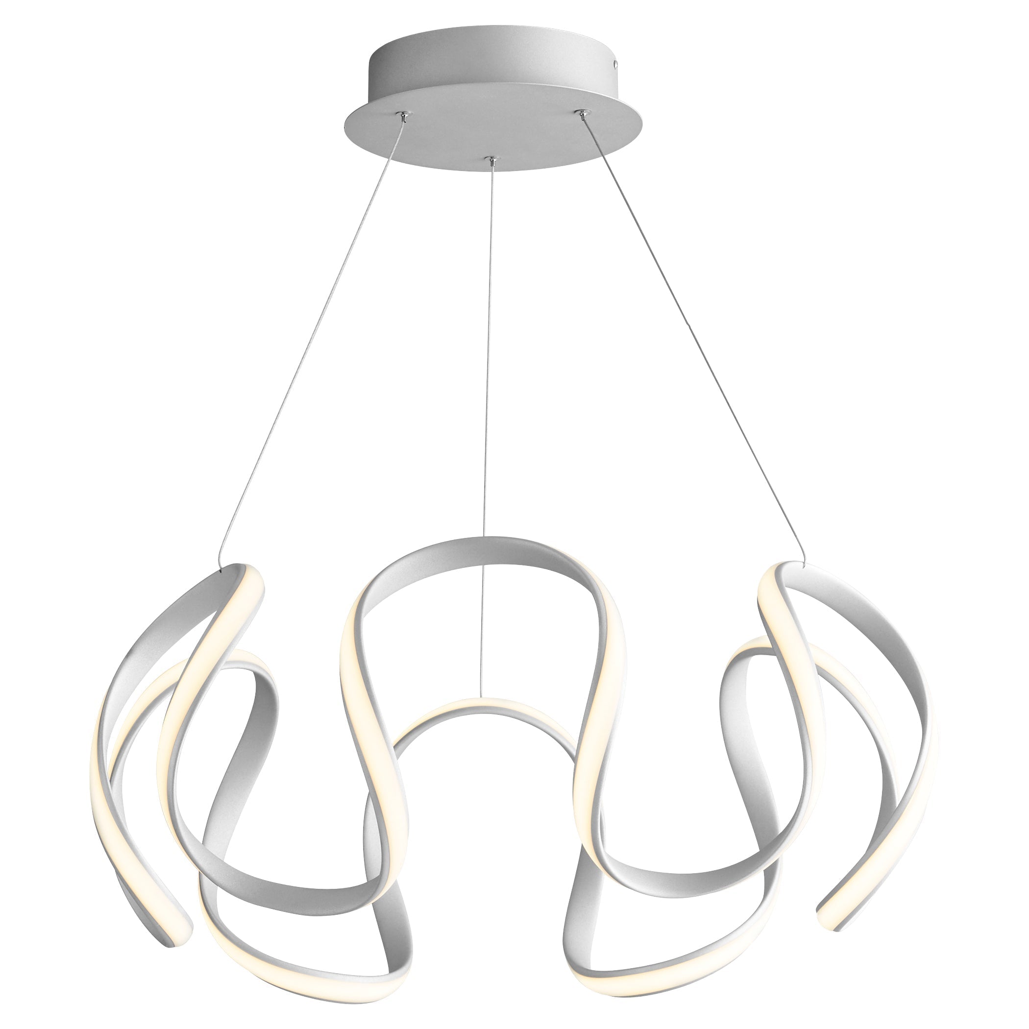 Oxygen Cirro 3 61 30 Modern Pendant Light Fixture - Silver Graphite Finish for Dining Room, Kitchen Island & Living Room Lighting