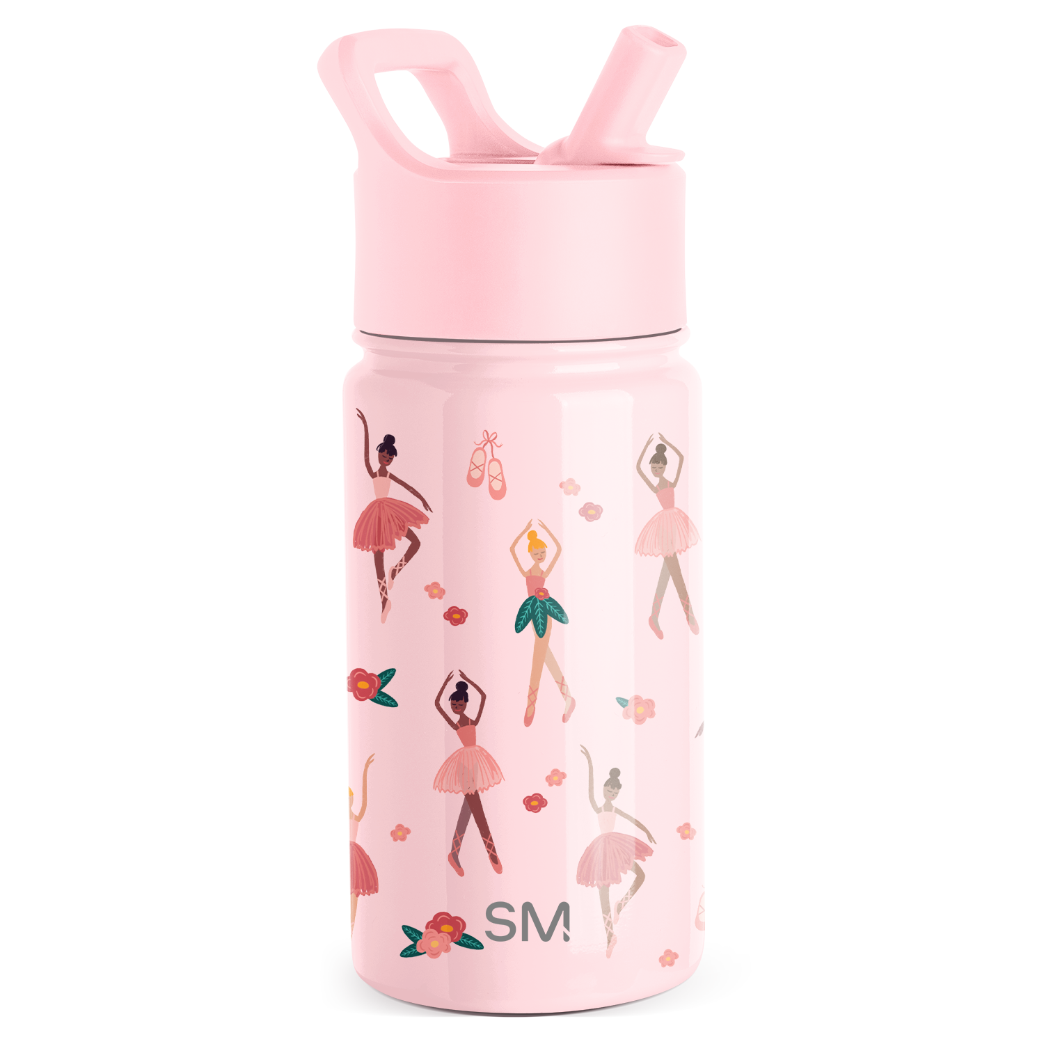 Summit Kids Water Bottle with Straw Lid - BPA Free, Leak Proof, Insulated Stainless Steel Bottle for School, Sports & Outdoor Activities
