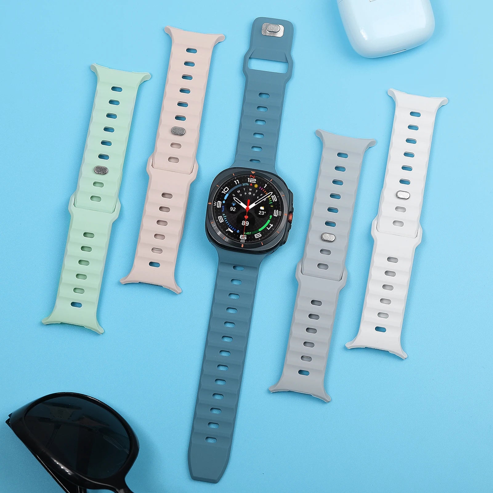 Durable Silicone Bands for Samsung Galaxy Watch Ultra - Comfortable & Stylish Replacement Straps for Workouts, Running & Outdoor Activities