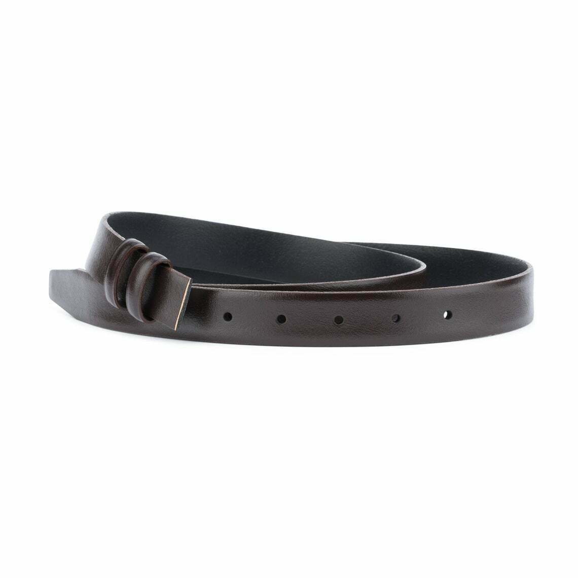 1 Inch Dark Brown Genuine Leather Replacement Belt Strap for Ferragamo - Unisex Men's & Women's Fashion Accessory - Perfect for Office, Casual Wear and Formal Occasions