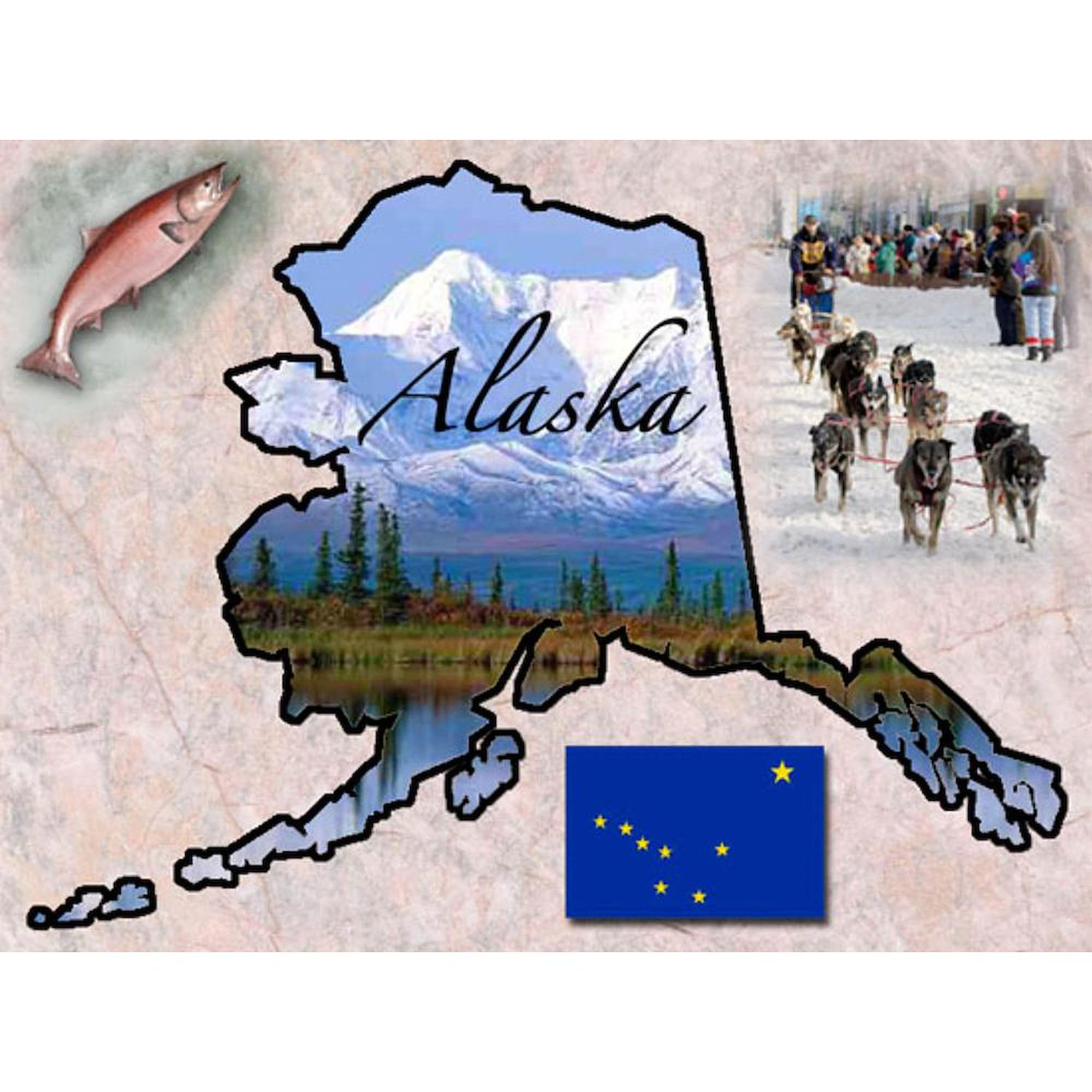 Alaska Map Design 20 oz Ceramic Coffee Mug - Large Insulated Travel Mug for Hot & Cold Drinks - Perfect for Home, Office, Camping Gifts