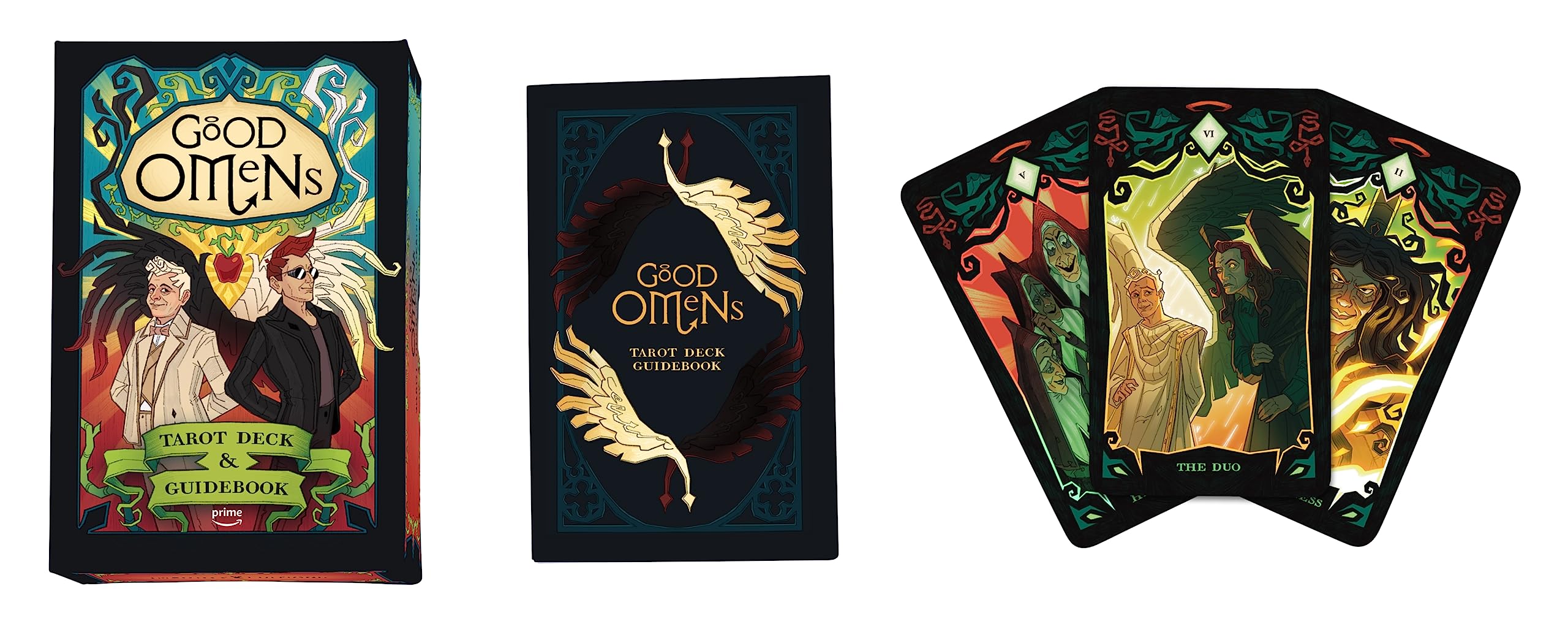 Good Omens Tarot Deck with Guidebook - 78-Card Divination Set for Beginners & Professionals - Perfect for Spiritual Guidance, Meditation & Gift Giving