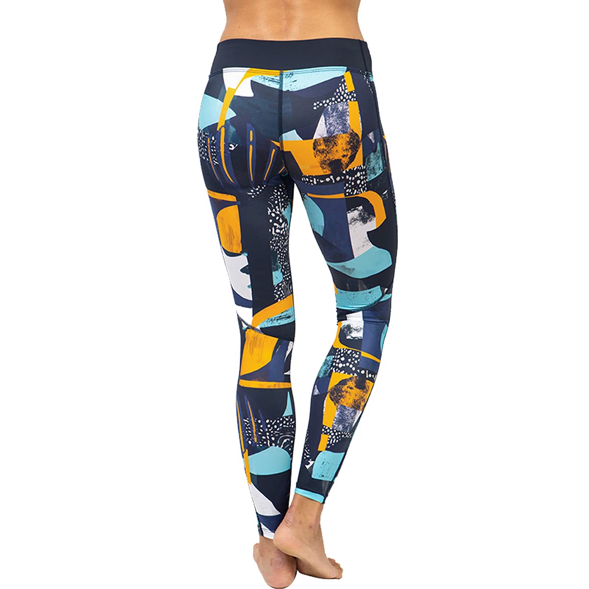 Fourth Element Women's Hydro Leggings - Midnight Pattern, Size US 6 | High-Performance Swim Leggings for Scuba Diving, Surfing & Water Sports