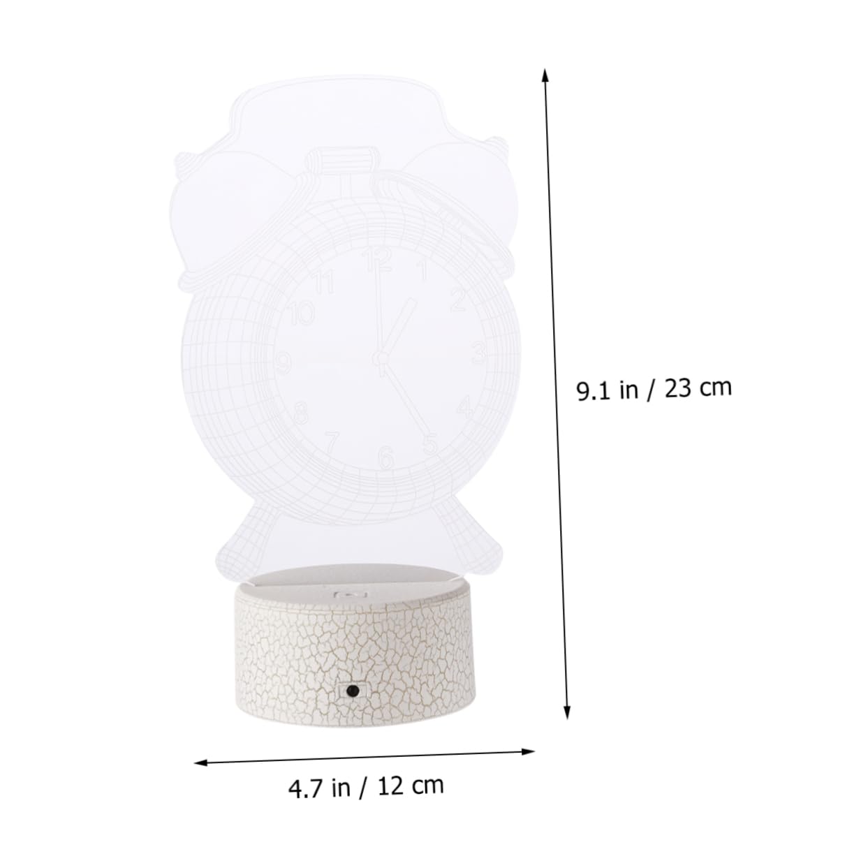 Homoyoyo Acrylic LED Illusion Table Lamp - 3D Bell-Shaped Night Light for Kids Bedroom, Nursery Decor & Gift Idea | Energy-Efficient Child Lighting for Bedside, Study Desk & Relaxation