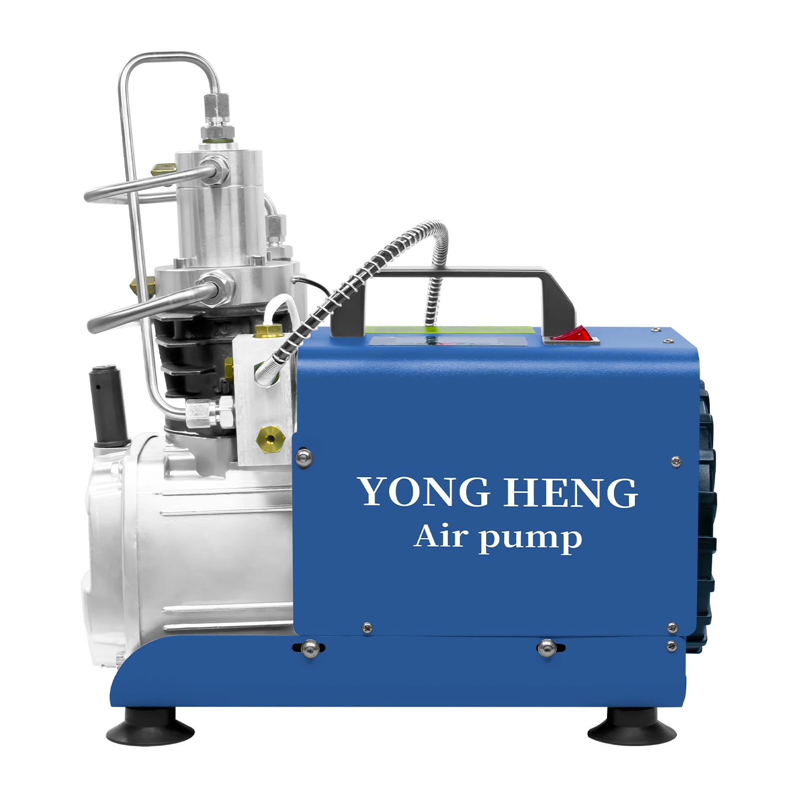 YONG HENG 4500Psi/30Mpa High Pressure Air Compressor Pump with LCD Display, Auto-Stop & Built-in Water-Oil Separator - PCP Air Rifle Filling for Hunting, Shooting & Paintball (Portable Airgun Accessory)