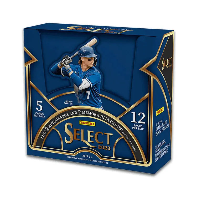 2023 Panini Select Baseball Hobby Box - 24 Packs with Autograph & Memorabilia Cards - Perfect for Collectors, Trading & Fantasy Sports Enthusiasts