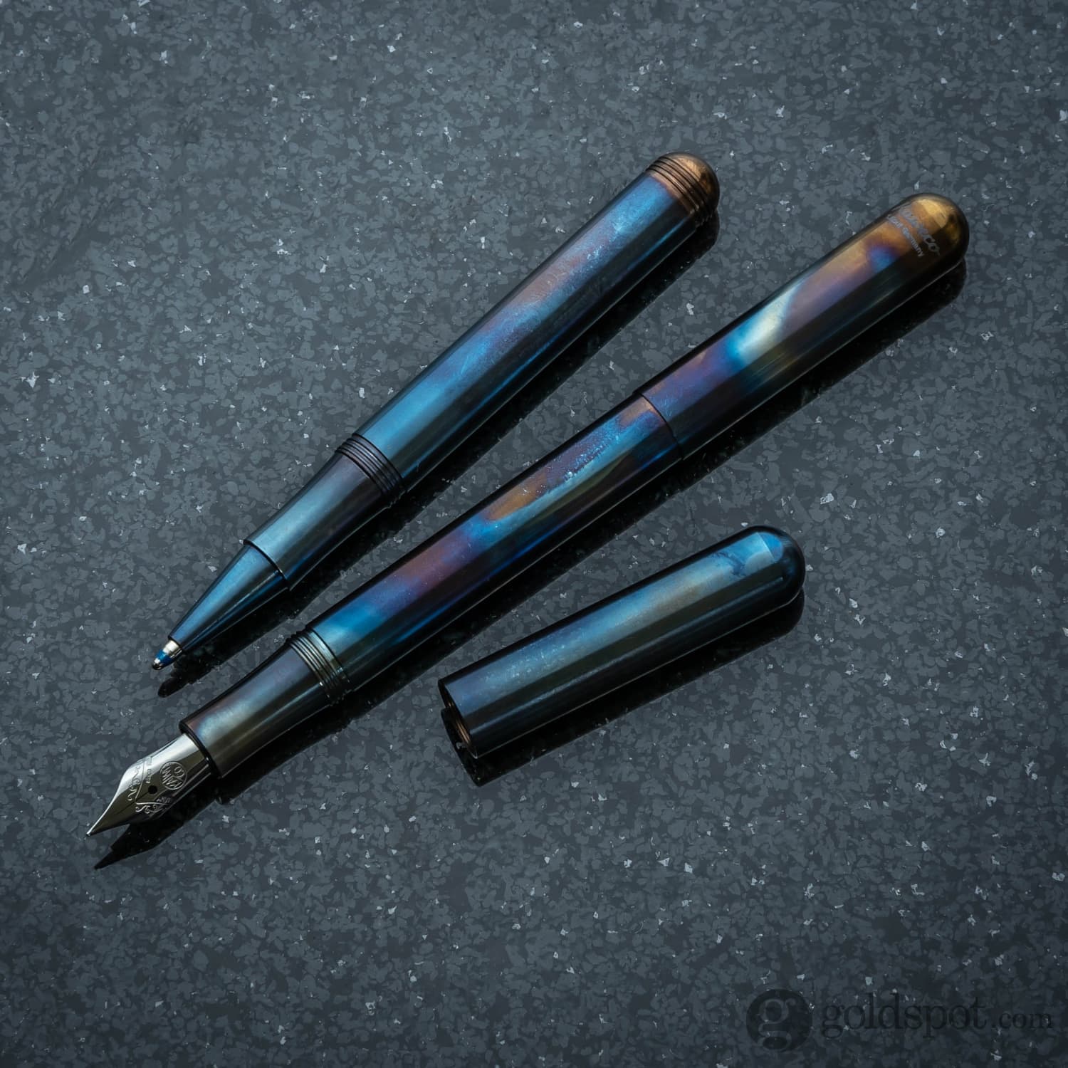 Kaweco Liliput Fireblue Capped Ballpoint Pen - Premium Pocket-Sized Writing Tool for Everyday Carry, Journaling & Gifts
