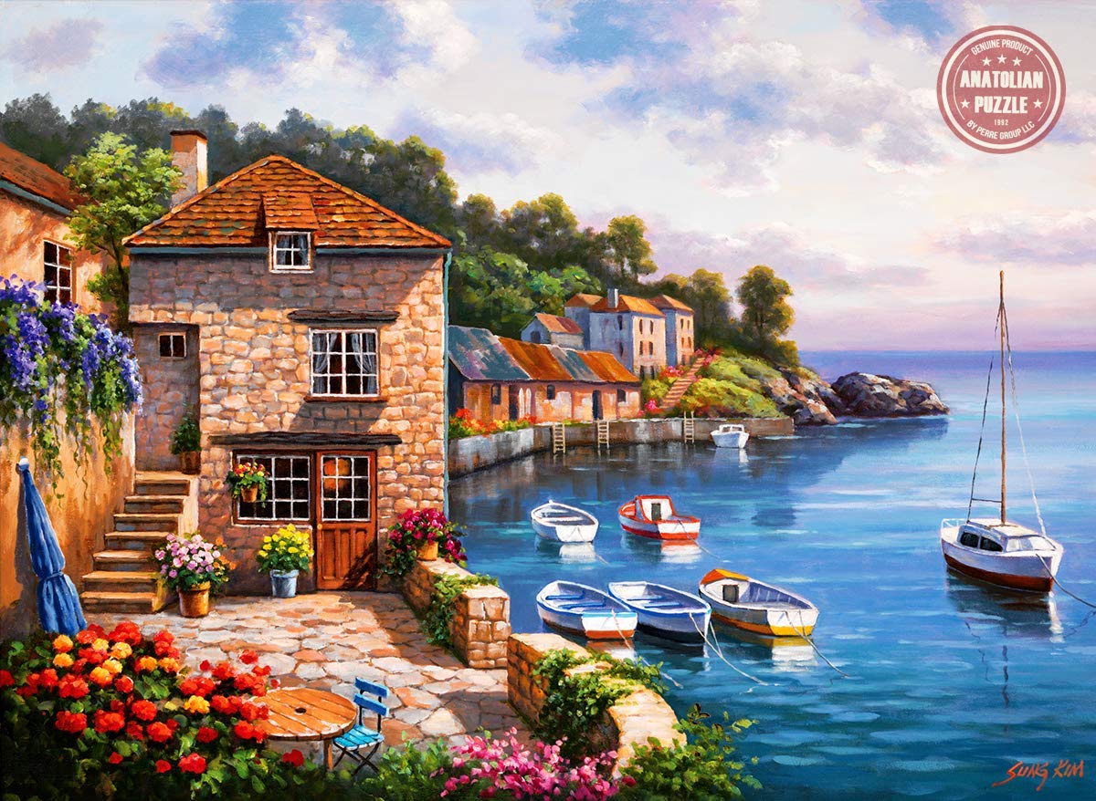 Anatolian Puzzle - Harbor Garden, 1000 Piece Jigsaw Puzzle for Adults & Teens (#3117) | Challenging Art Puzzle for Family Game Night & Relaxation