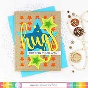 Waffle Flower Oversized Hugs Stamp Set - Send Paper Hugs When You Can't Be There - Perfect for Greeting Cards, Scrapbooking & DIY Crafts
