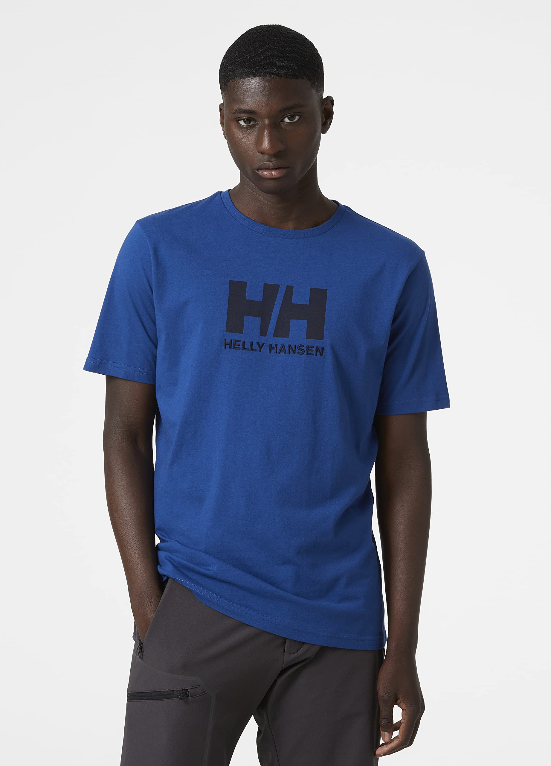 Helly Hansen HH Logo Men's T-Shirt - Comfortable Cotton Crewneck Tee for Casual Wear, Outdoor Activities & Street Style Fashion