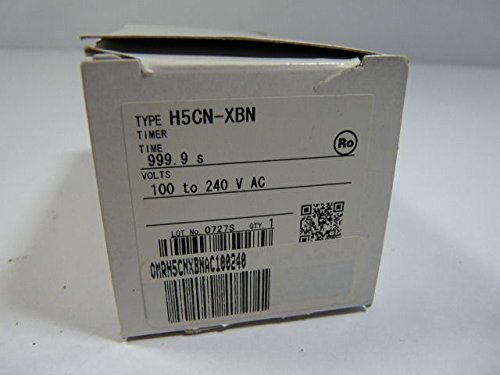 Omron H5CNXBNAC100240 Digital Timer - 0.1 to 999.9 Second Adjustable, 100-240V AC, 3A Relay Output - Perfect for Industrial Automation, HVAC Systems & Equipment Control