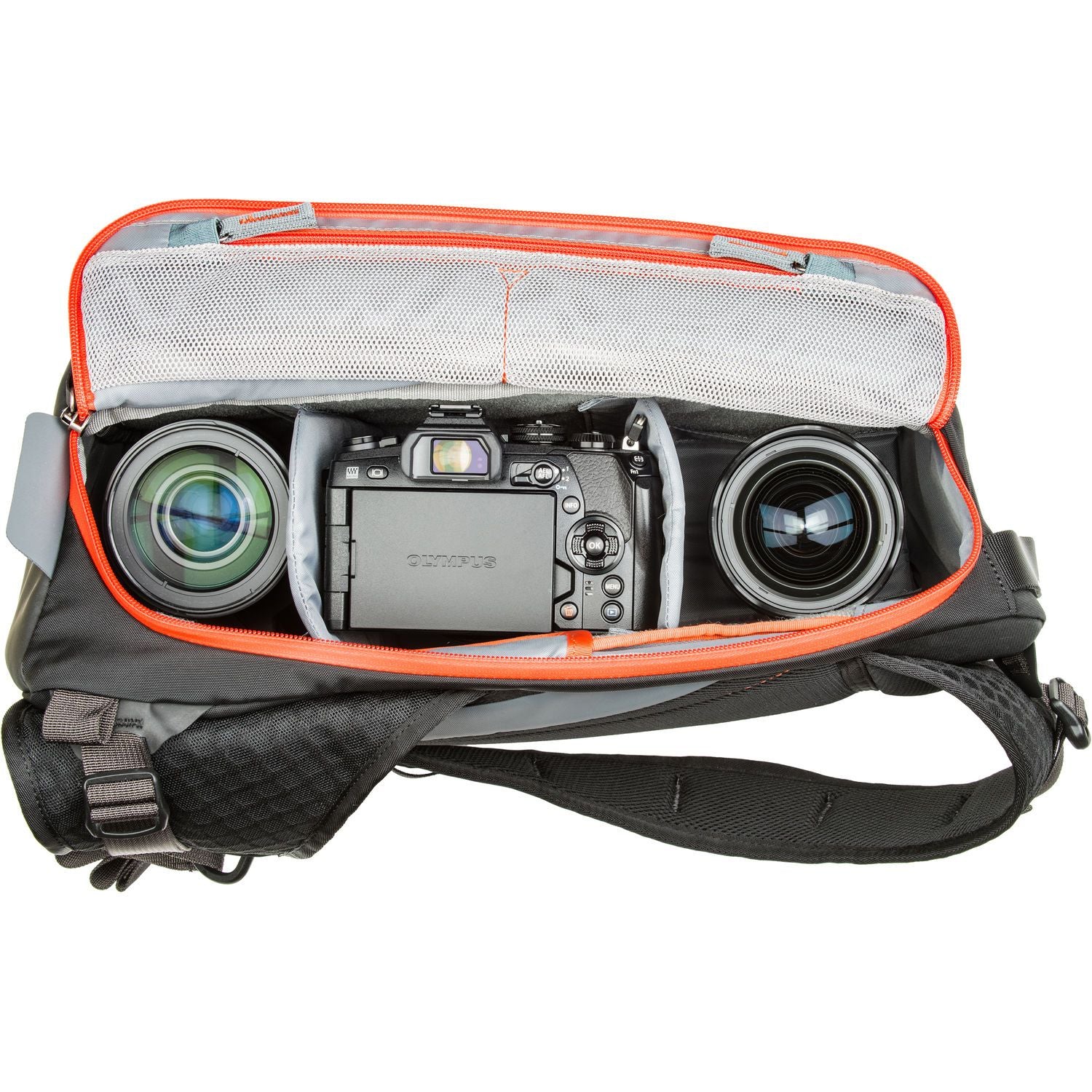MindShift PhotoCross 10 Sling Bag - Lightweight Camera Bag for DSLR & Mirrorless Cameras - Orange Ember Color - Perfect for Travel, Hiking & Street Photography