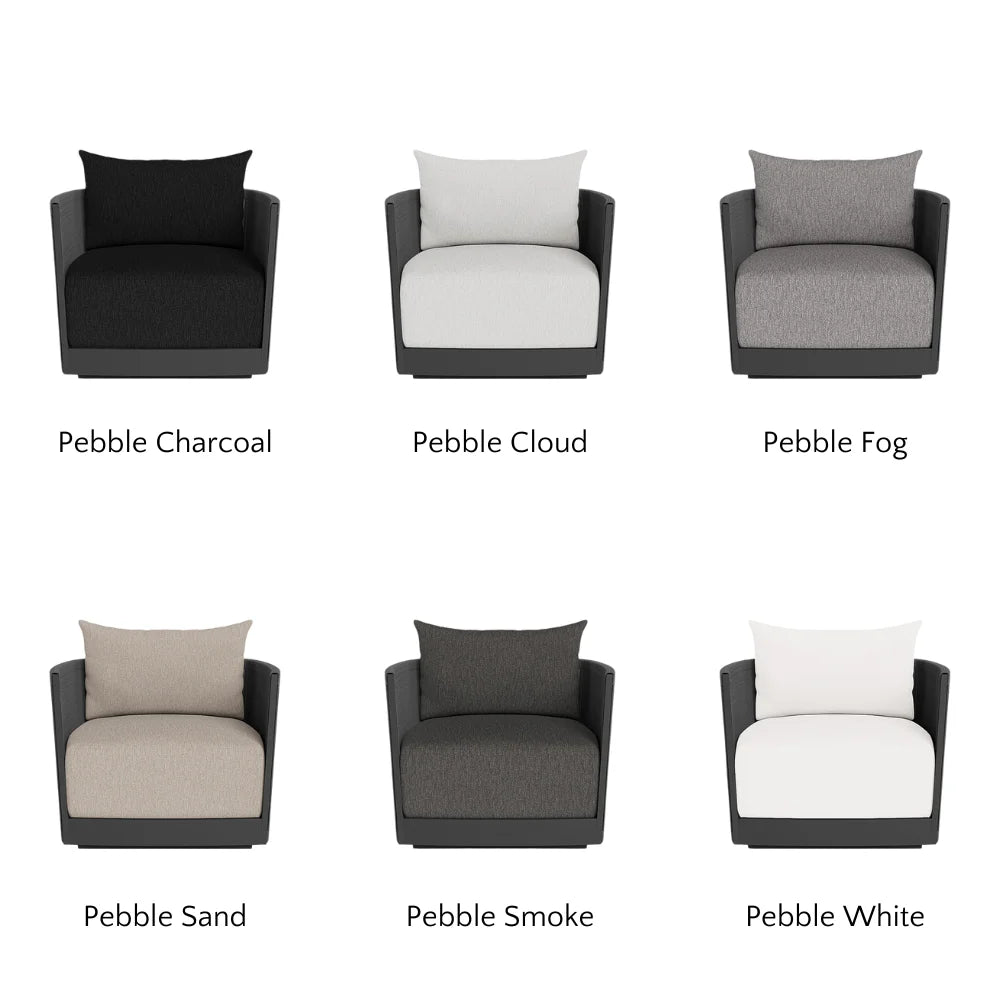 Antigua Outdoor Swivel Lounge Chair - 360 Degree Rotating Patio Furniture with Weather-Resistant Cushion, Perfect for Poolside, Garden, and Backyard Relaxation
