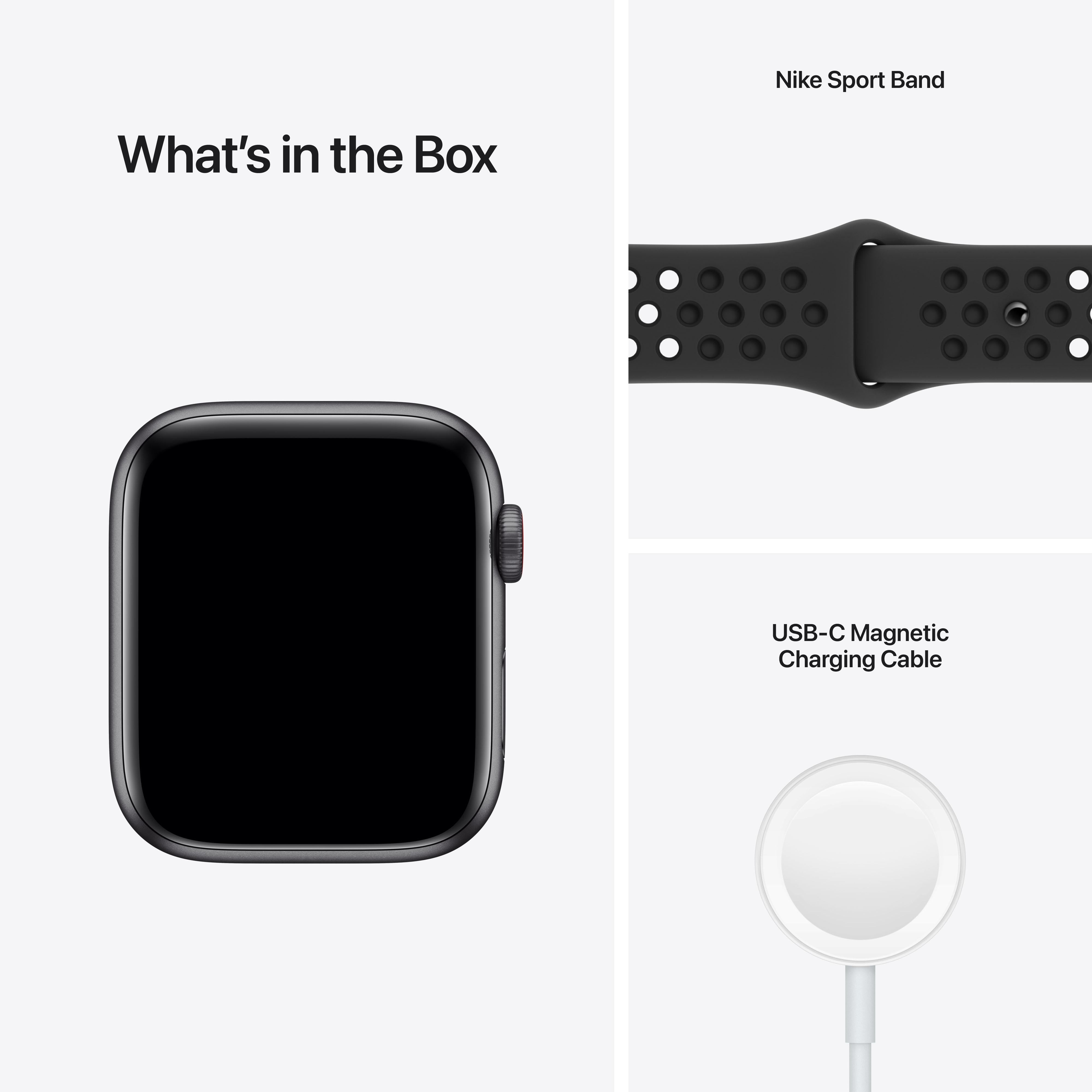 Apple Watch Nike SE (GPS + Cellular) 44mm Space Gray Aluminum Case with Anthracite/Black Nike Sport Band - Perfect for Running, Workouts & Daily Fitness Tracking