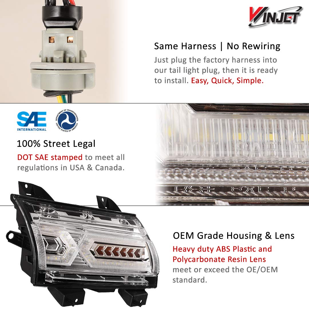 Winjet LED Fog Lights with Sequential Turn Signal - Compatible with 2018-2020 Jeep Wrangler JL & Gladiator JT | DRL Daytime Running Lights | Off-Road Adventure & Night Driving Safety
