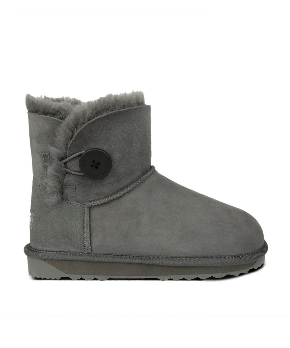 Premium UGG Mini Button Boots for Men - Cozy Winter Boots with Stylish Buttons - Perfect for Cold Weather, Snow Days & Casual Outings