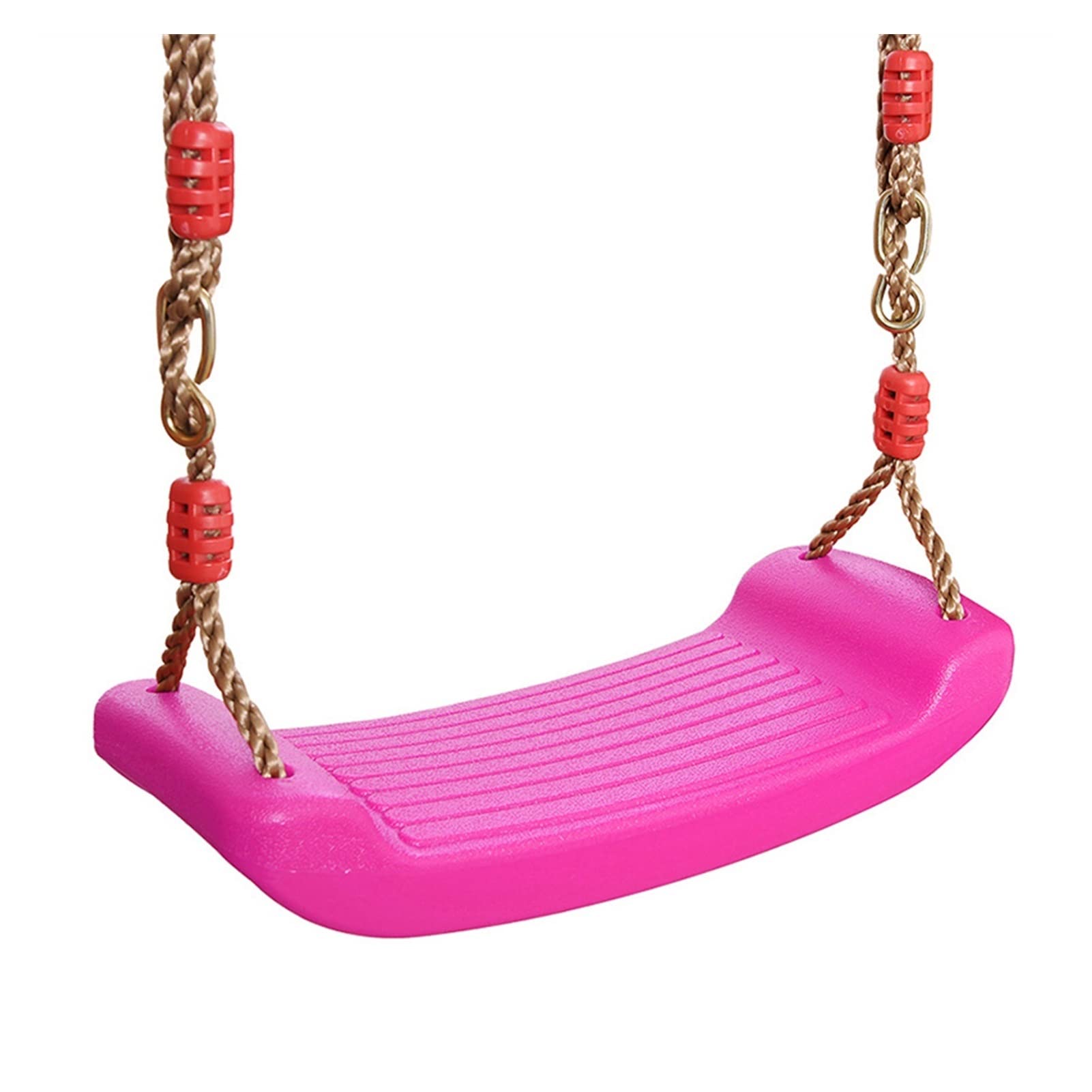 TOMYEUS Pink Hammock Chair Swing - Adjustable Height Rope for Kids, Indoor & Outdoor Hanging Seat - Perfect for Garden, Patio, Playroom & Backyard Relaxation