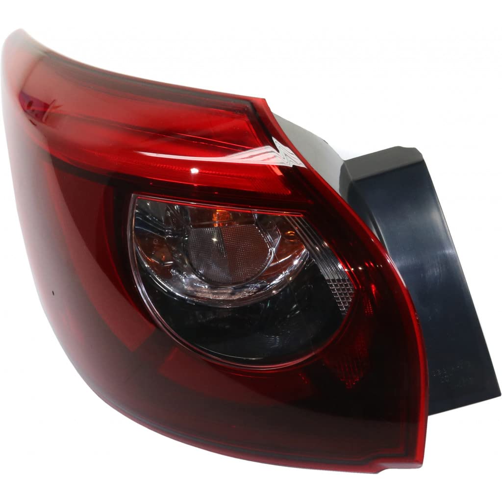 2016 Mazda CX-5 Driver Side LED Tail Light Assembly - CAPA Certified Replacement for MA2804119/MA2804119C/KA0G51160B | Perfect for Night Driving & Enhanced Vehicle Safety