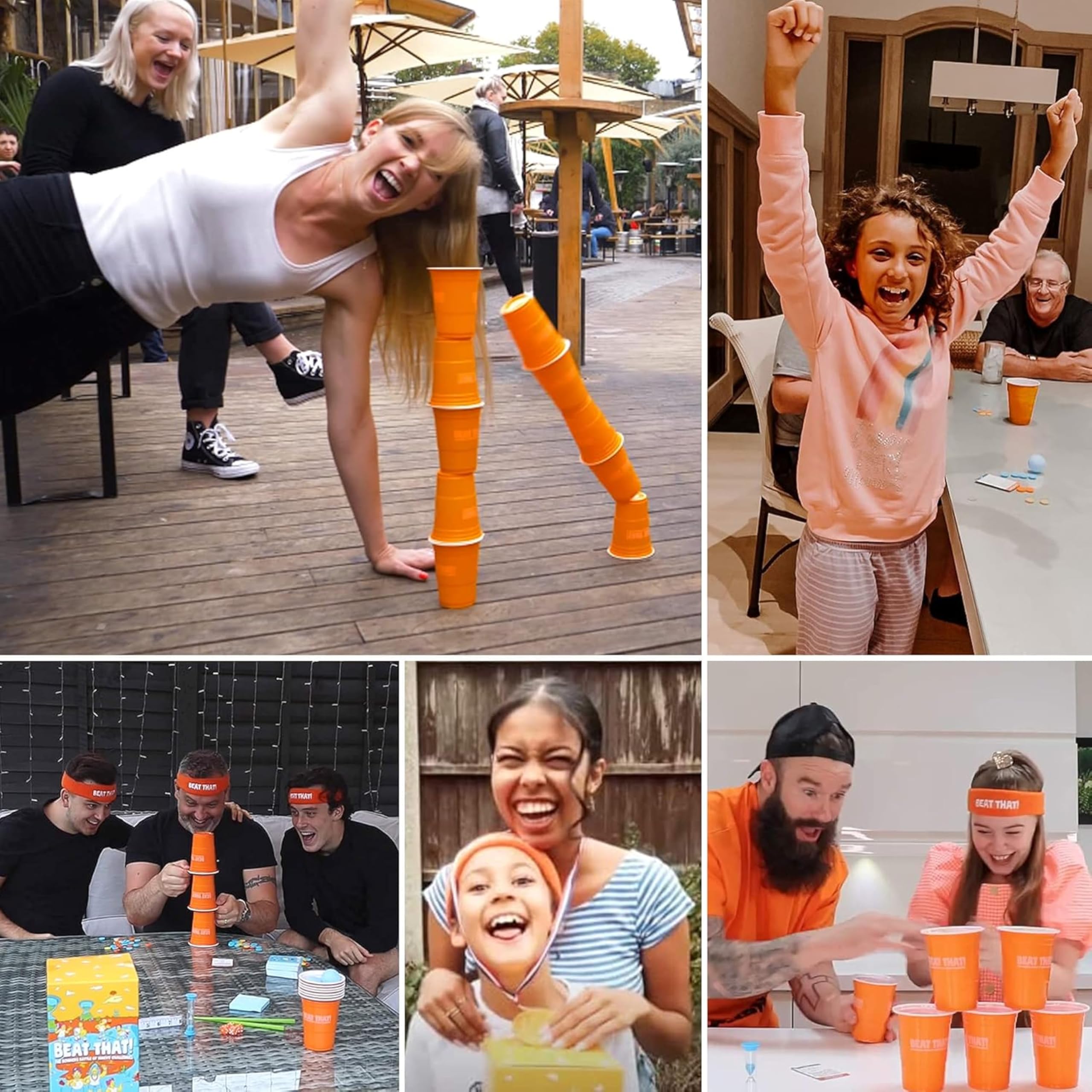 Beat That! The Bonkers Battle of Wacky Challenges - Fun Family Card Game for Kids & Adults - Creative Party Board Game for Memorable Moments - Perfect for Game Nights, Birthday Parties & Family Gatherings