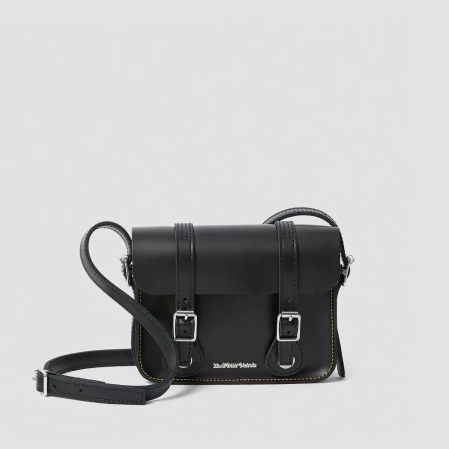 Dr. Martens 7 Inch Genuine Leather Crossbody Bag for Women & Men - Stylish & Durable Shoulder Purse for Daily Use, Travel & Work