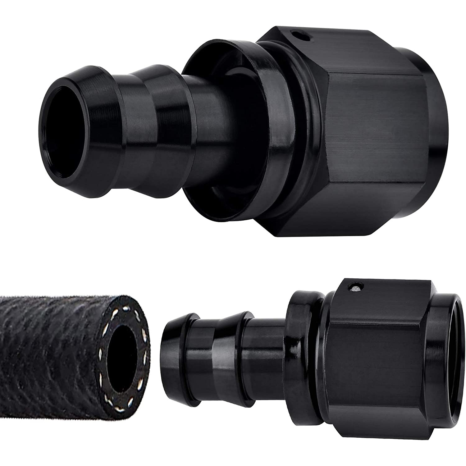 2 Inch Transmission Oil Cooler Temperature Gauge Sender Unit with AN Hose Fitting - Perfect for Automotive, Racing & Performance Vehicle Cooling Systems