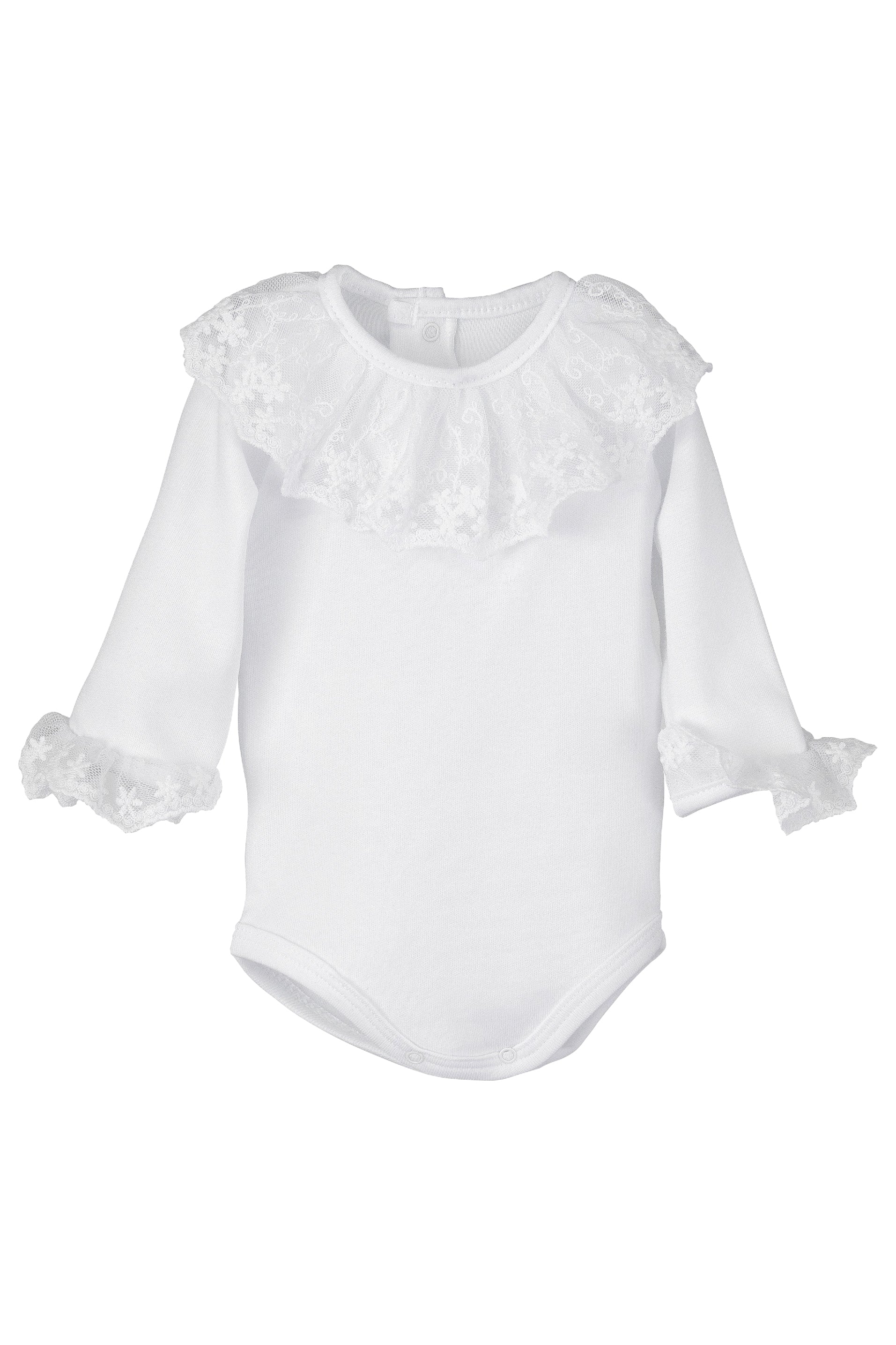 Elegant Lace Collar & Cuffs Long Sleeve Bodysuit for Women - Vintage Style Lingerie Top for Romantic Date Nights & Special Occasions