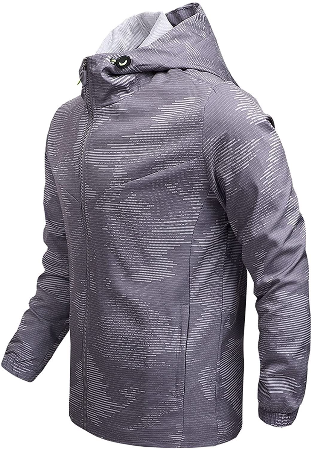 ASFD Men's Outdoor Hooded Softshell Jacket - Windproof, Waterproof & Warm Hunting Jacket for Winter - Black, Size L - Ideal for Hiking, Camping & Cold Weather Adventures