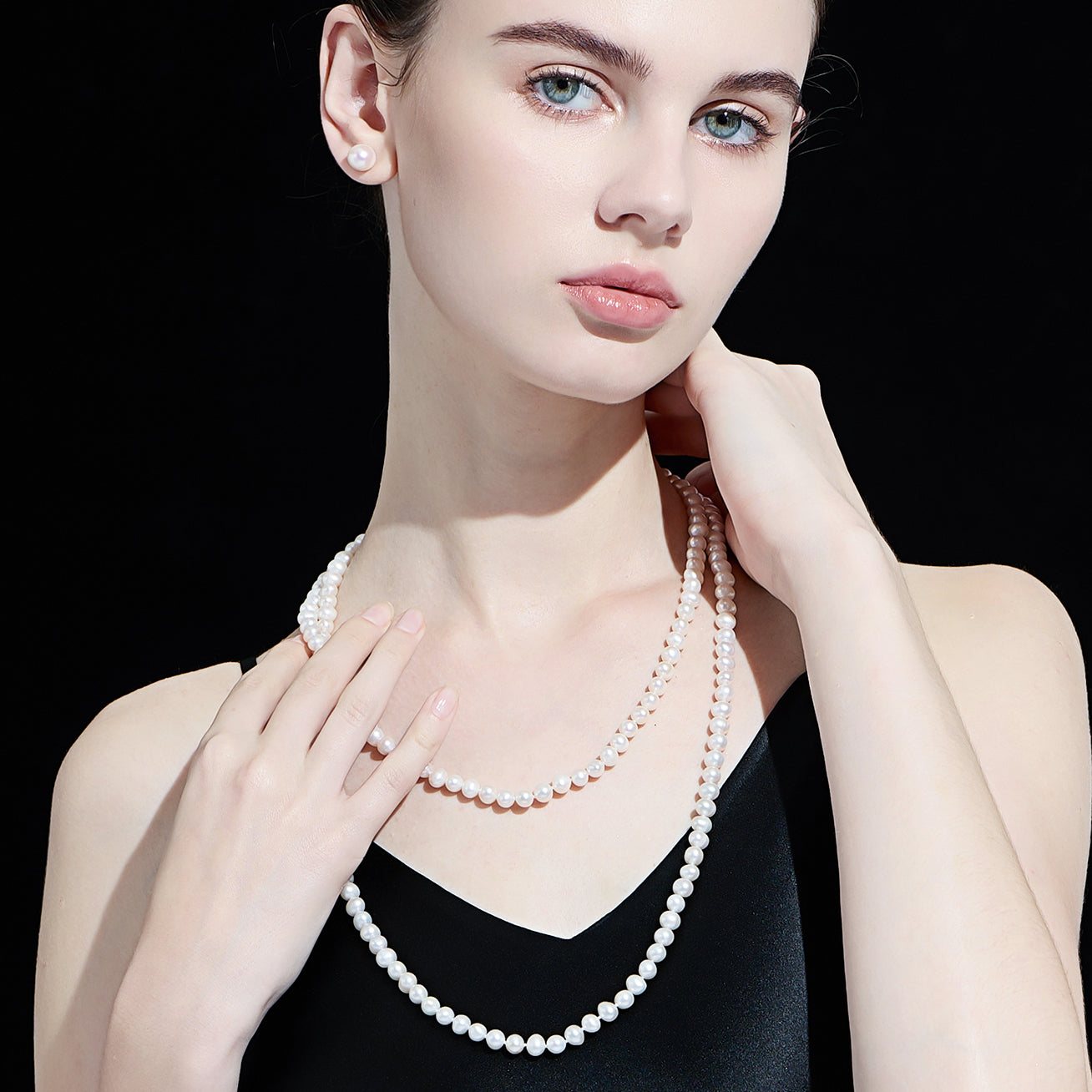 1.2 Meter Long Freshwater Pearl Necklace WN00437 - Elegant & Timeless Jewelry for Women, Bridal, Party & Special Occasions