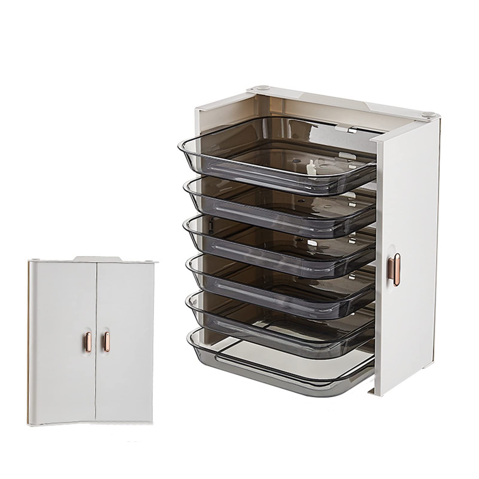 XINGAKA Multi-Function Kitchen Organizer - 3-Tier Fruit & Vegetable Storage Tray, Stackable Dish Rack for Countertop, No-Slip Hot Pot Serving Plate - Perfect for Meal Prep, Party Serving & Small Kitchen Organization
