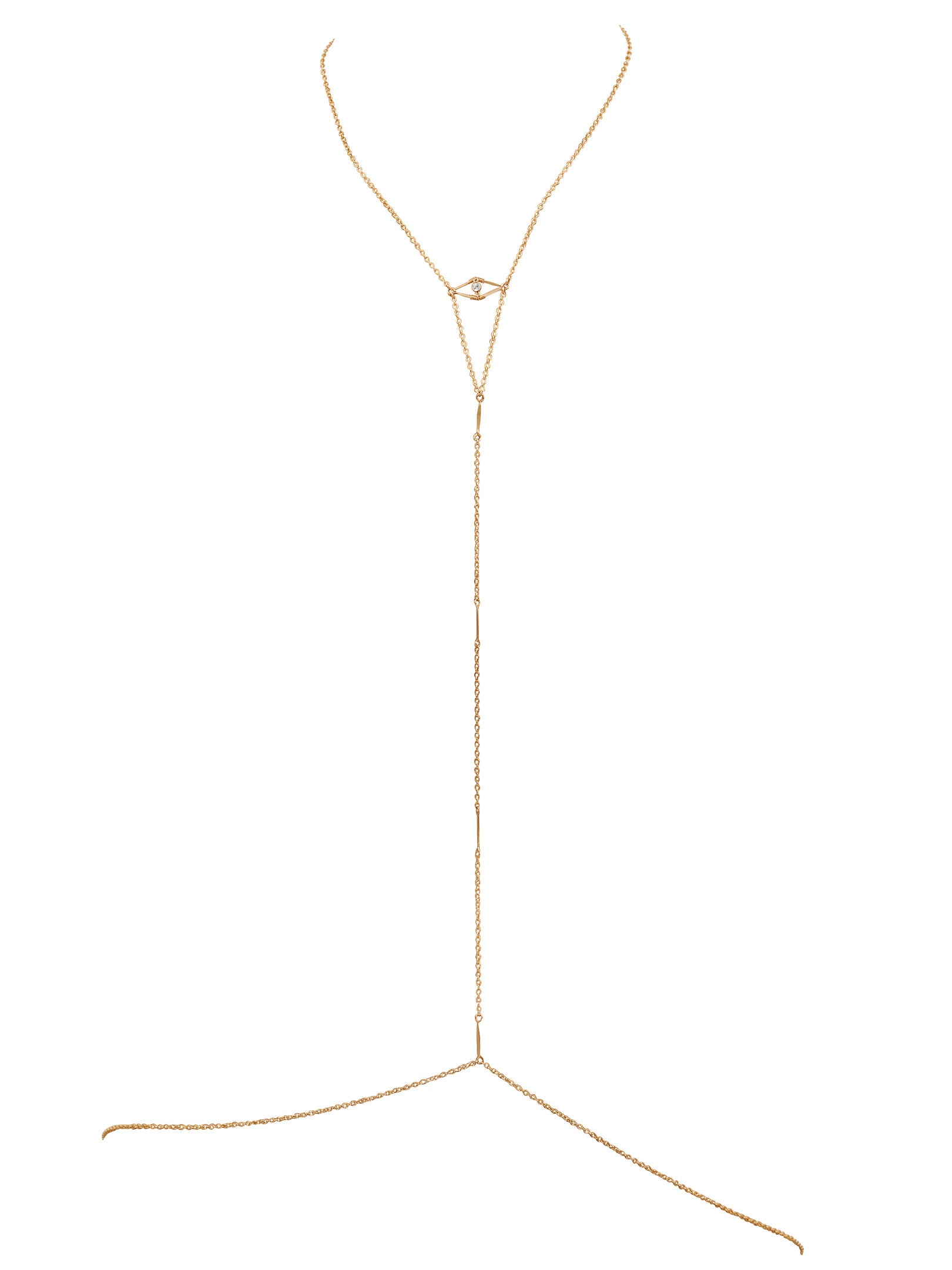 Diamond Eye Body Chain - Elegant Gold & Silver Jewelry for Women | Perfect for Festivals, Parties & Beach Wear