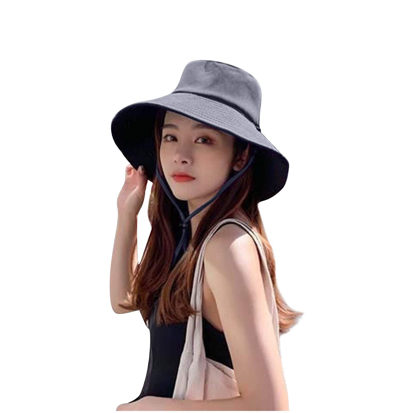 Women's Sun Hat Wide Brim UV Protection Double-Sided Reversible Beach Hat for Summer Outdoor Activities - Perfect for Beach, Gardening, Travel & Sun Protection