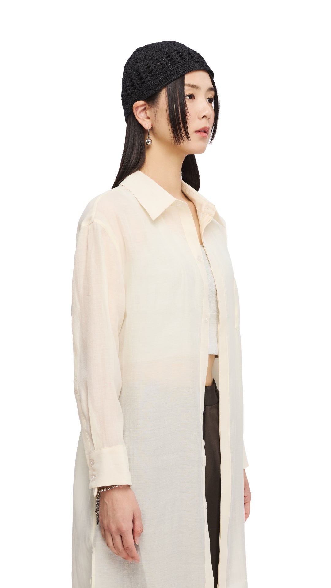 Asymmetrical Long Sleeve Tunic Top for Women - Trendy Oversized Blouse Shirt with Side Slits | Perfect for Casual Outfits, Layering & Boho Style Fashion