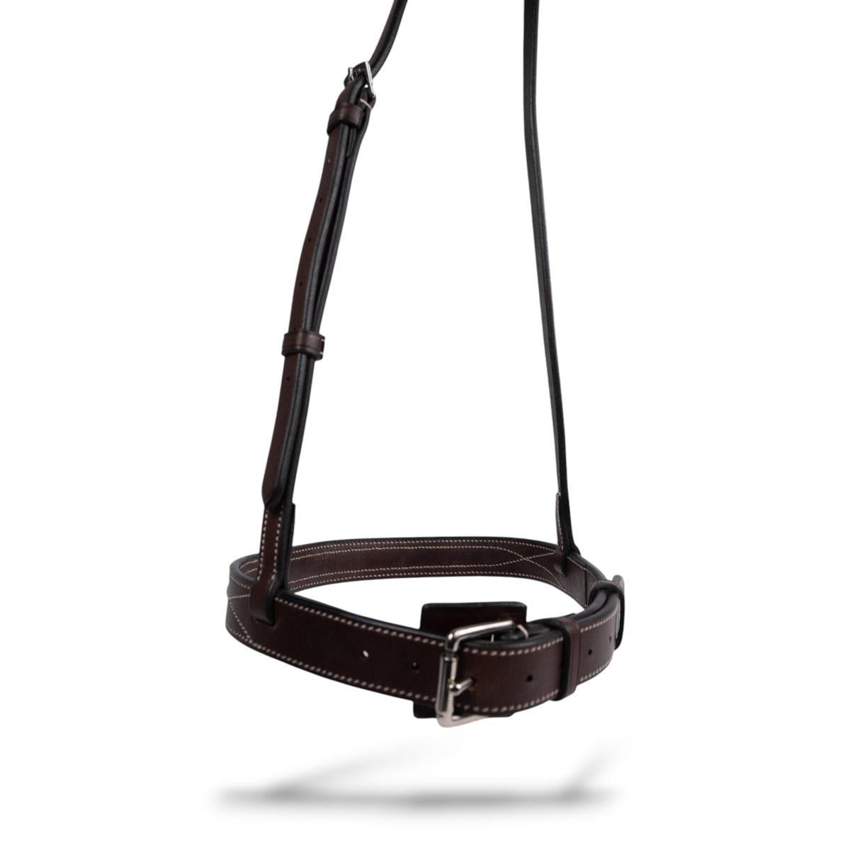 AJR Hunter Noseband with Metal Plate Insert - English Bridle Noseband for Equestrian Riding, Horse Training & Show Jumping - Perfect for Dressage, Hunter/Jumper & English Riding Competitions